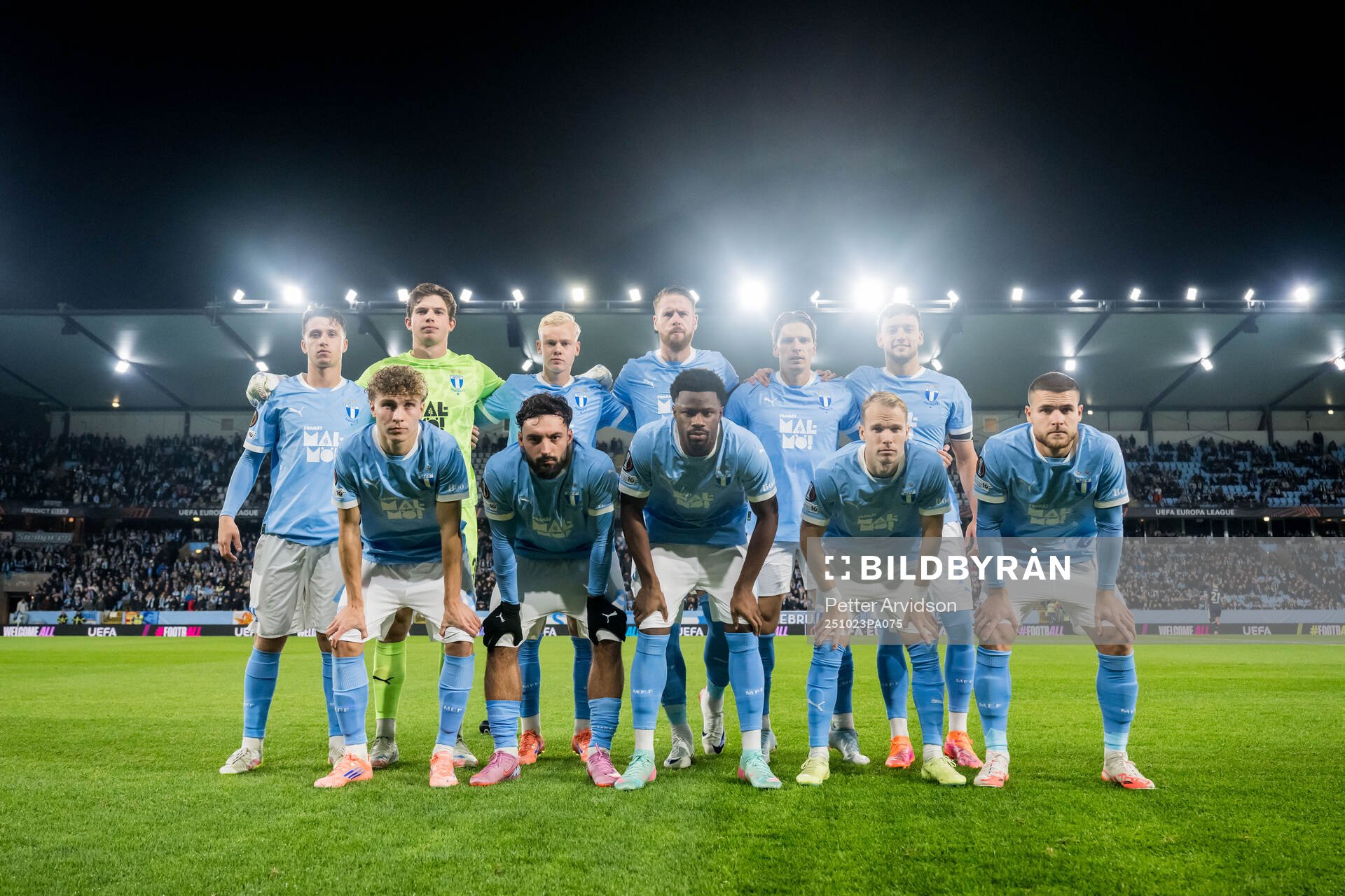 The starting eleven of Malmö FF