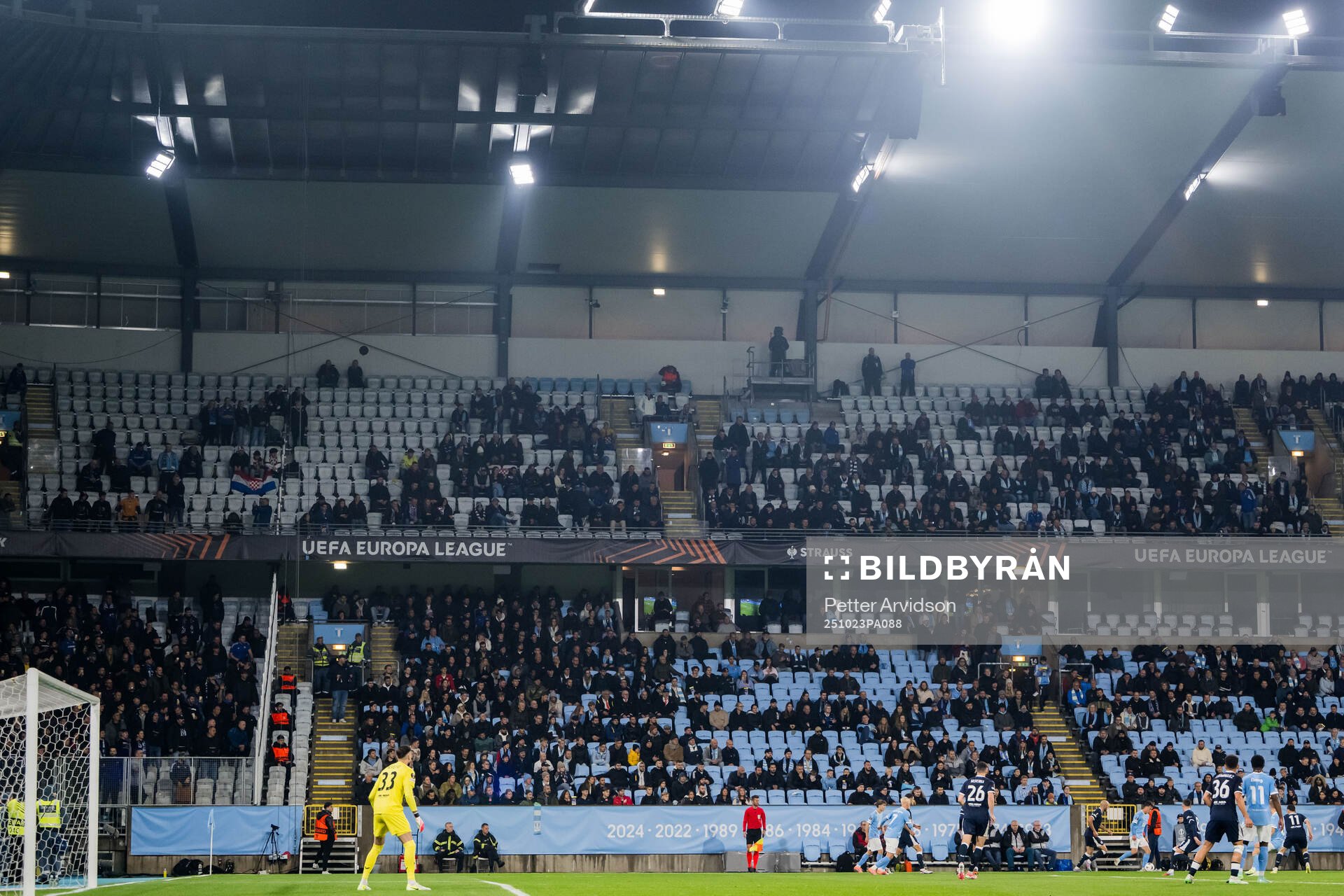 Spectators in the stands