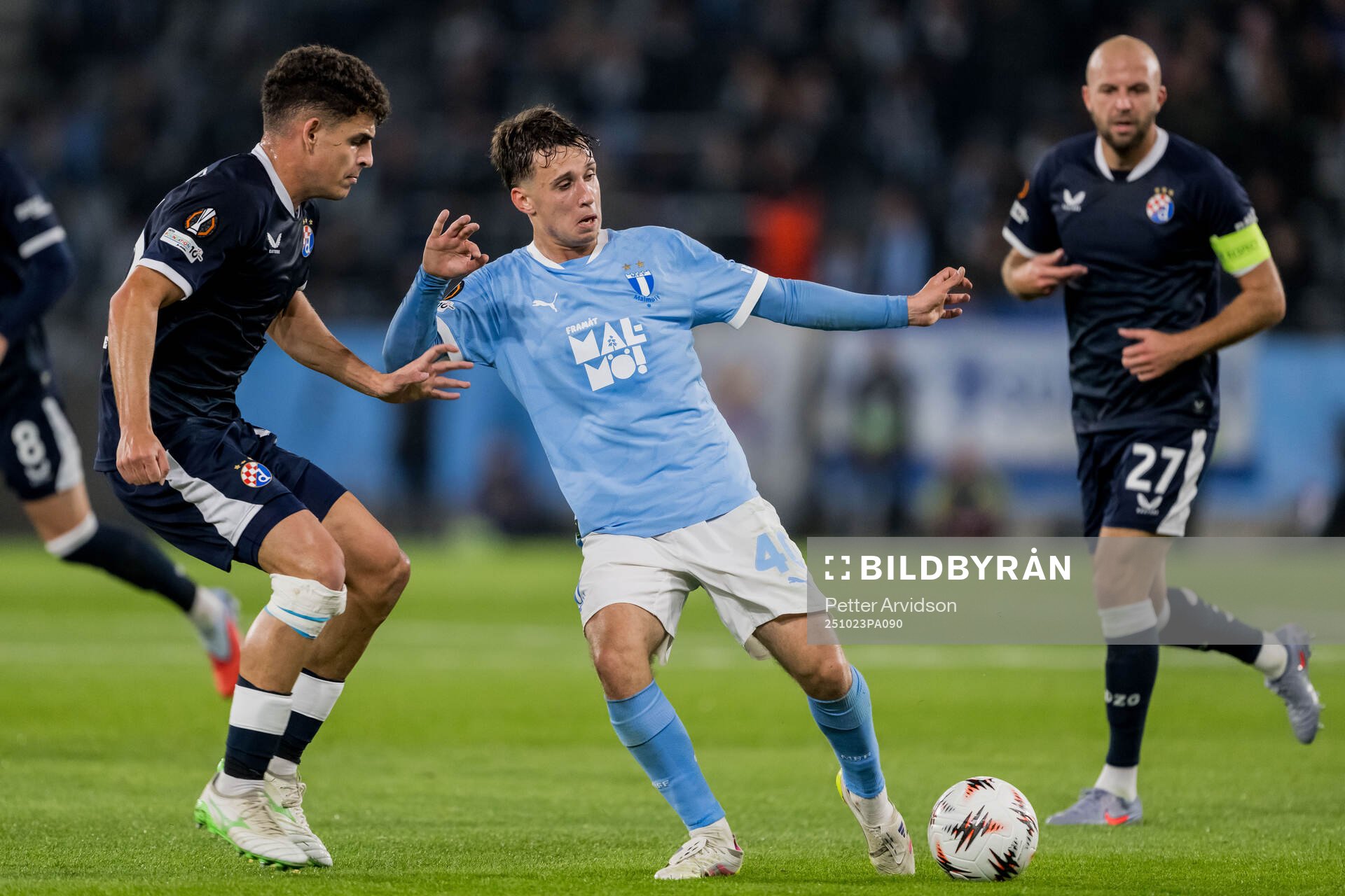 Mateo Lisica of Dinamo Zagreb and Kenan Busuladzic of