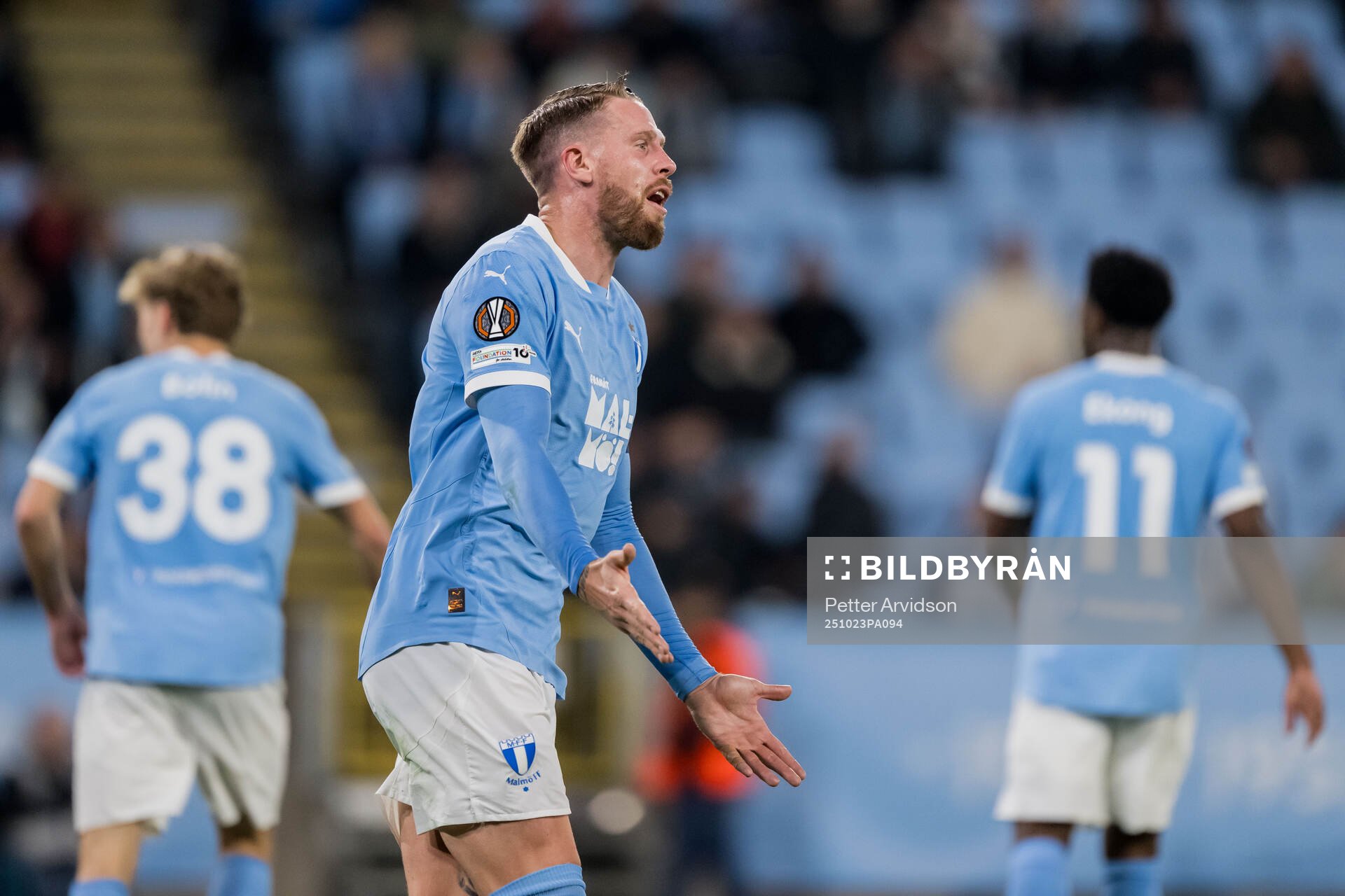 Pontus Jansson of Malmö FF looks dejected