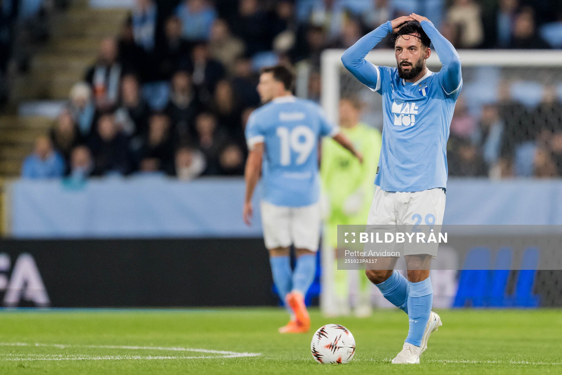 Sead Haksabanovic of Malmö FF looks dejected