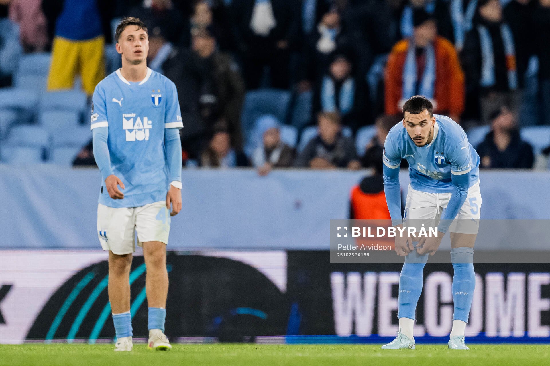 Kenan Busuladzic and Andrej Djuric of Malmö FF looks