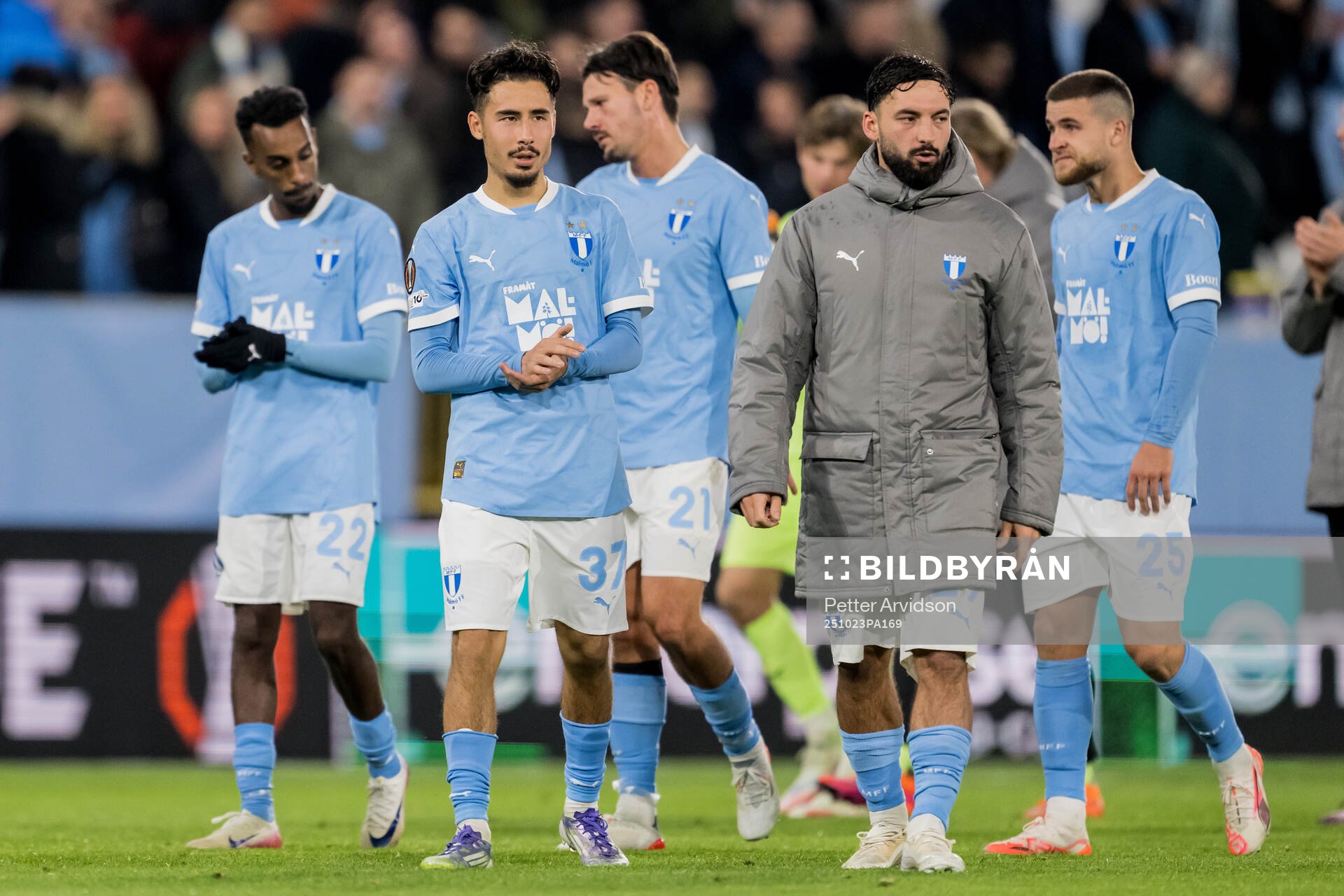 Adrian Skogmar and Sead Haksabanovic look dejected