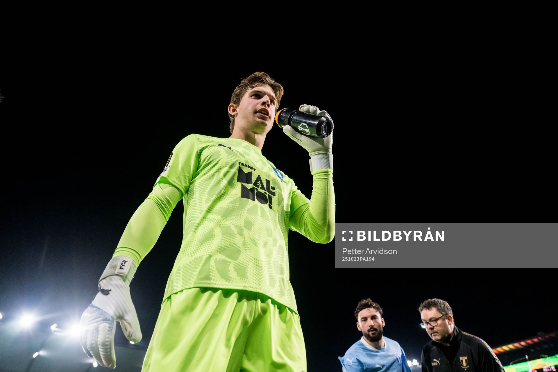 Goalkeeper Melker Ellborg of Malmö FF