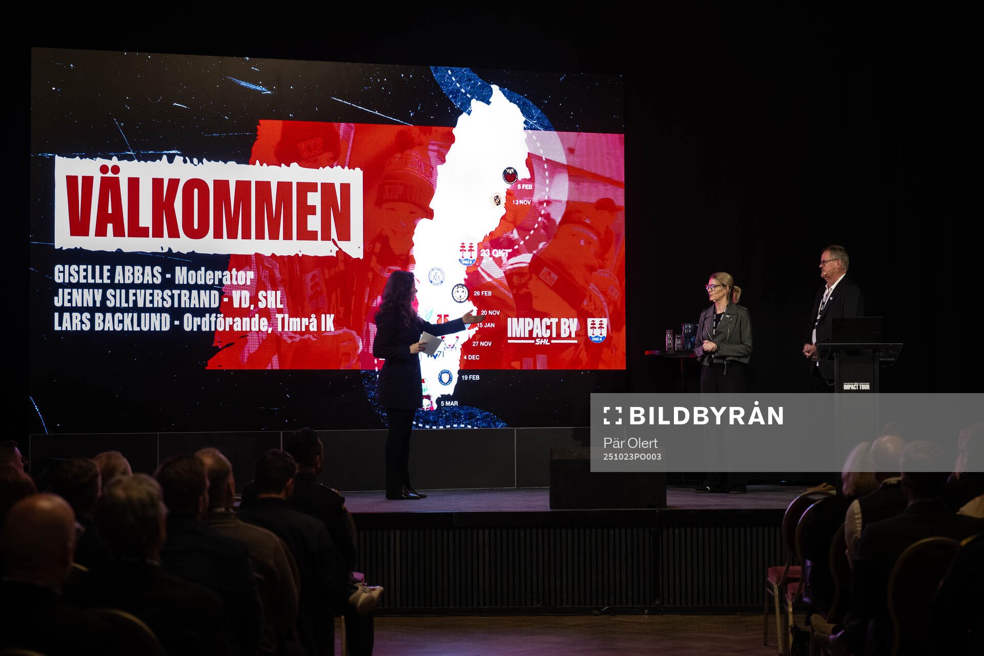 Giselle Abbas, Jenny Silfverstrand, VD SHL och Lars