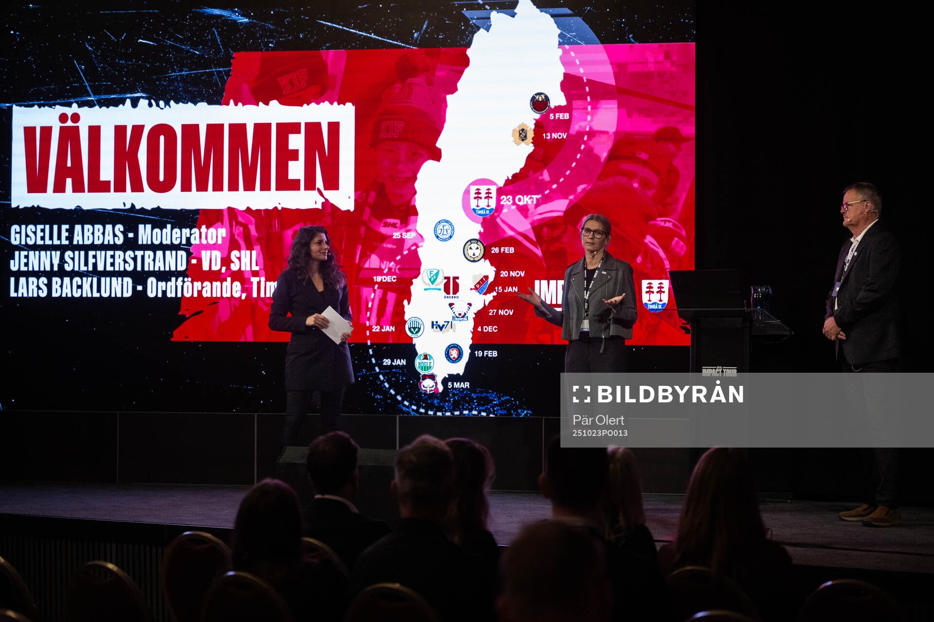 Giselle Abbas, Jenny Silfverstrand, VD SHL och Lars