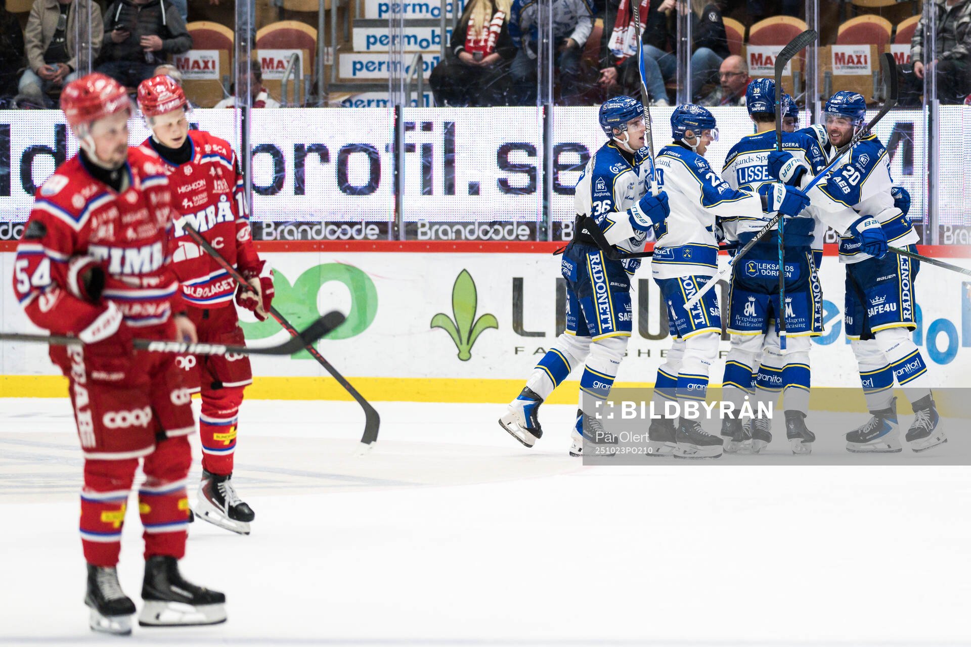 Leksands Nolan Stevens jublar