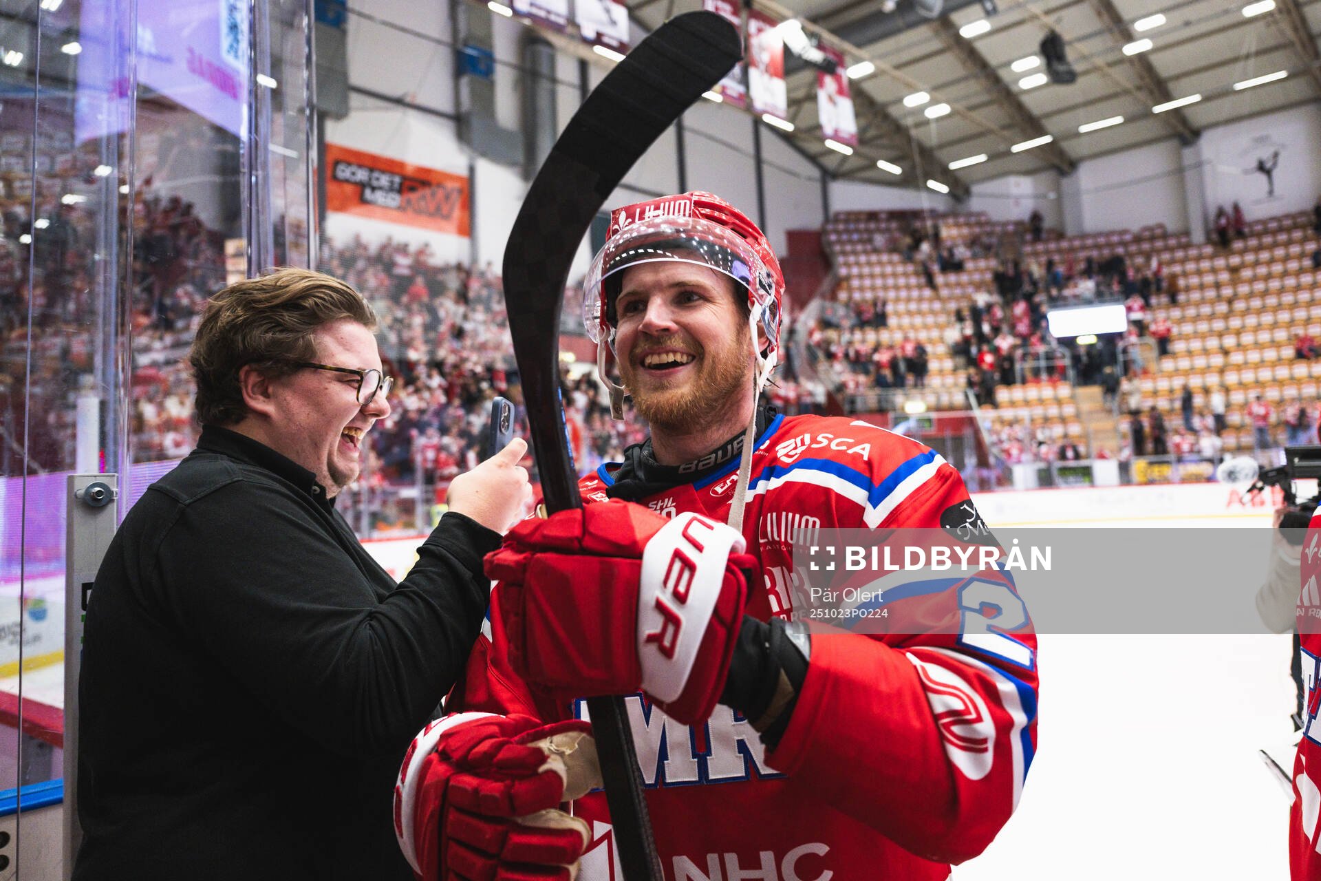 Timrås Linus Nässén jublar
