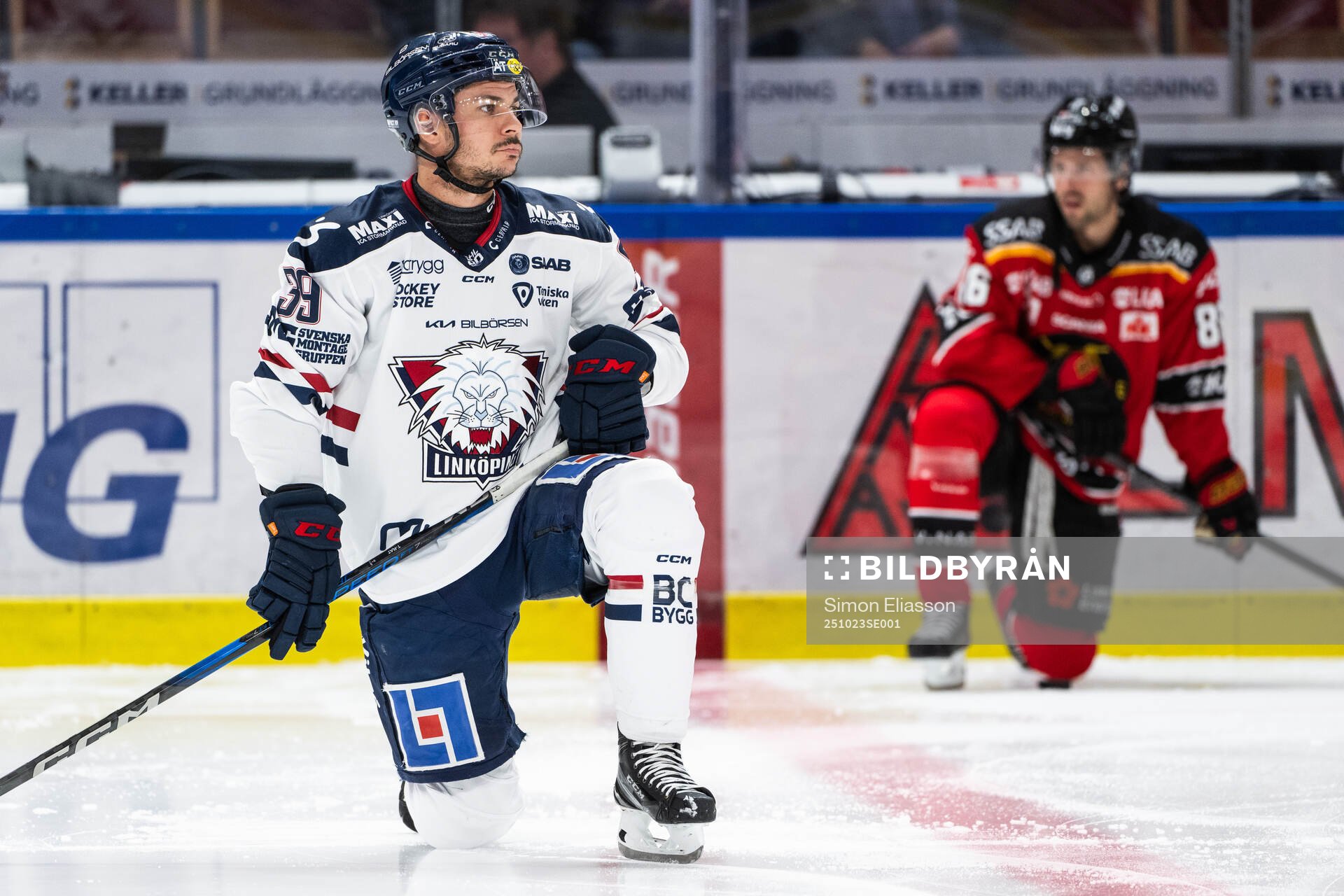 Linköpings Ty Rattie och Luleås Mathias Bromé