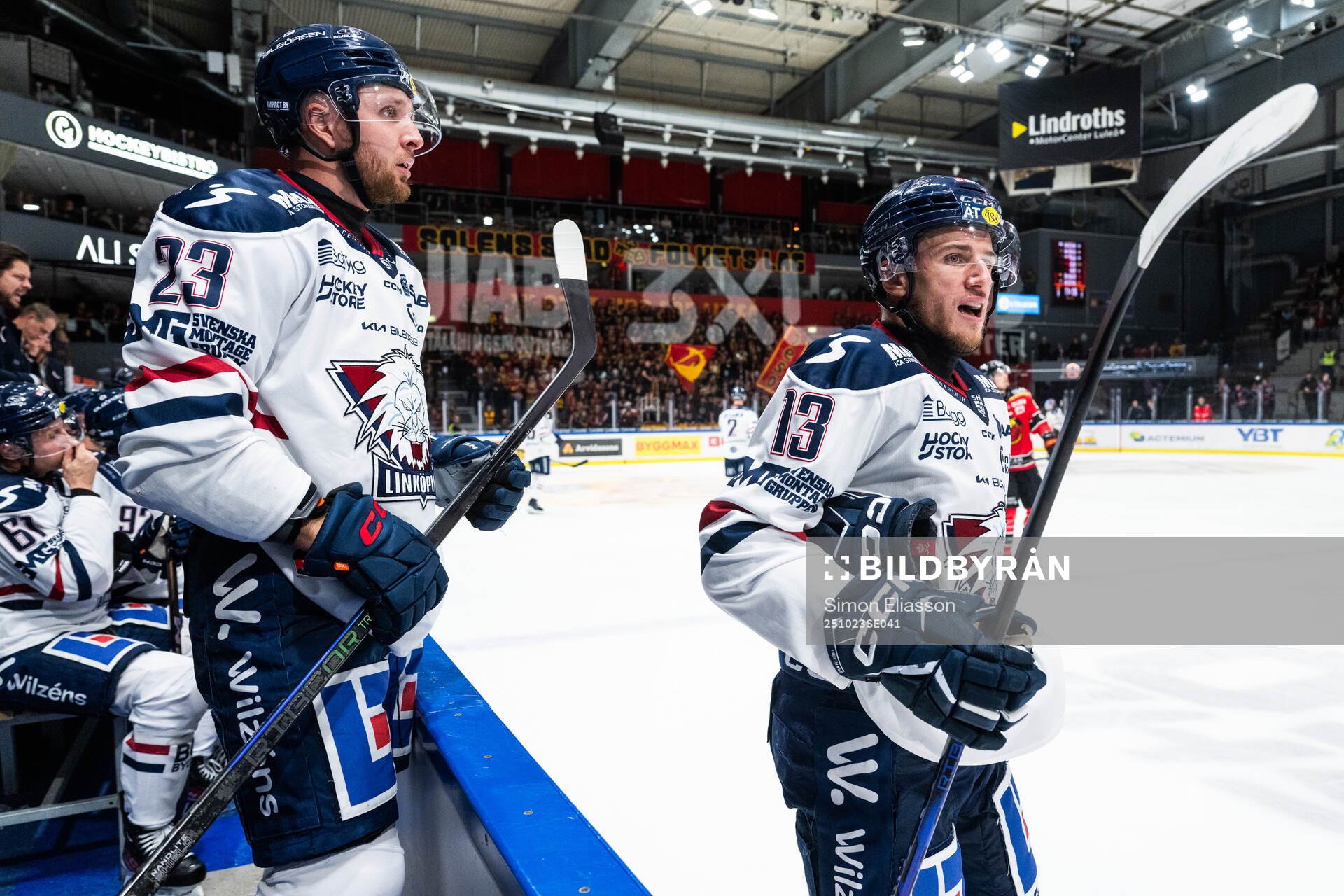 Linköpings Robin Kovacs och Jakub Vrana