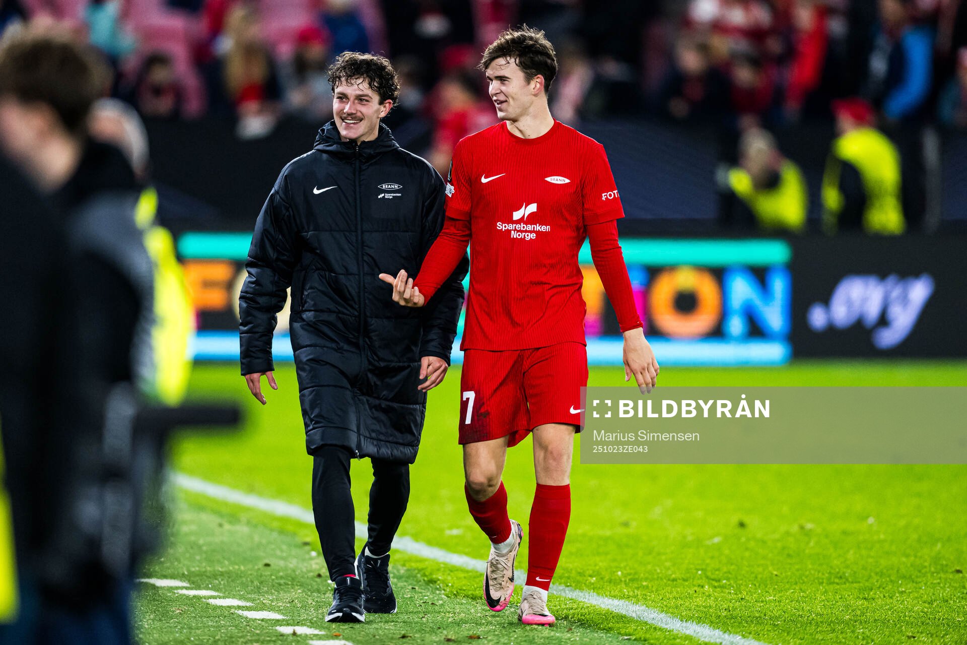 Denzel De Roeve and Mads Hansen of Brann