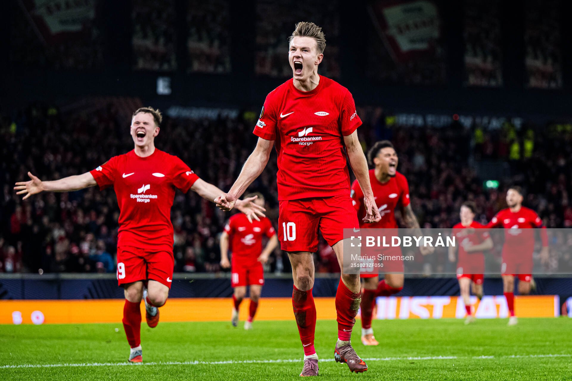 Emil Kornvig of Brann celebrates