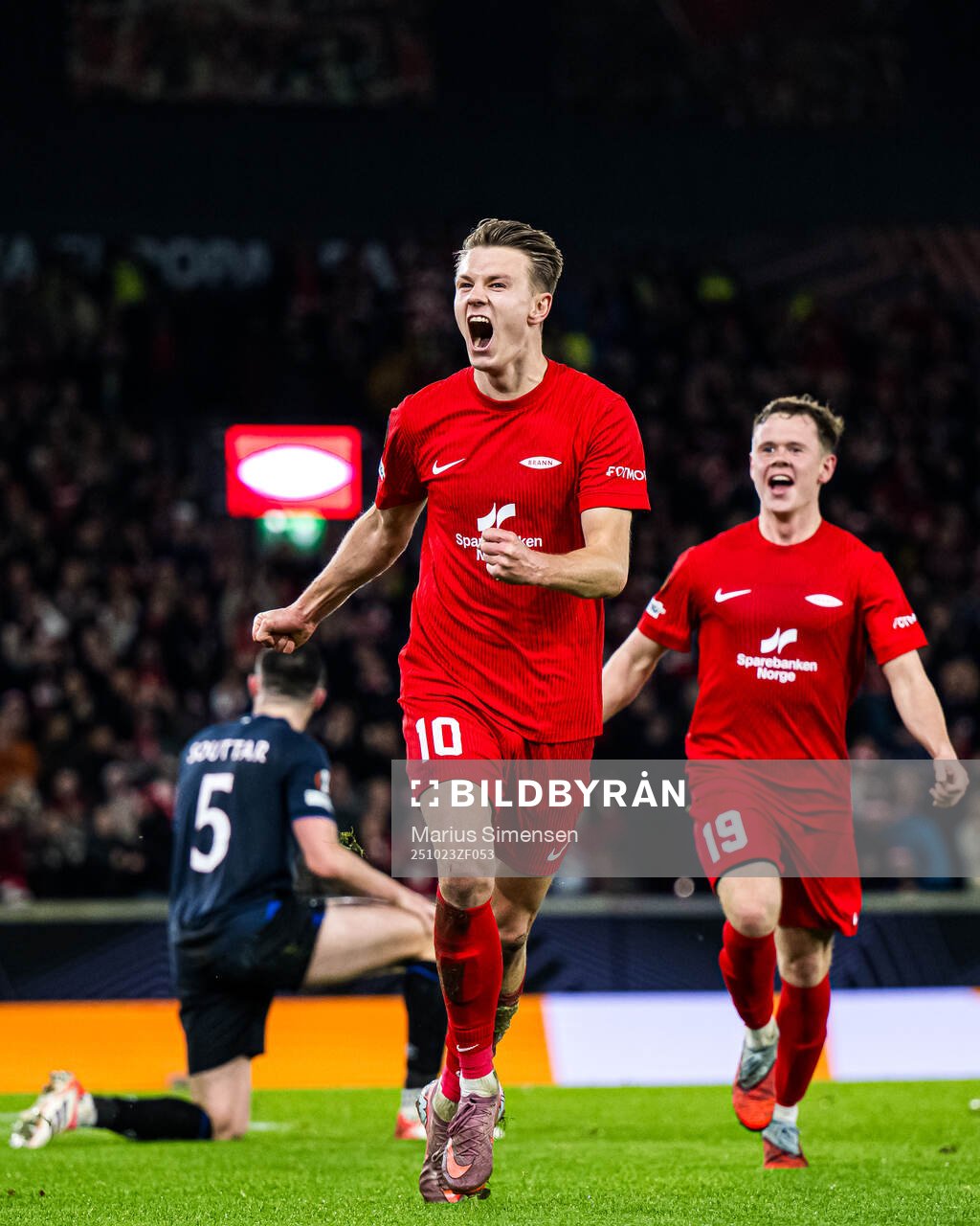 Emil Kornvig of Brann celebrates