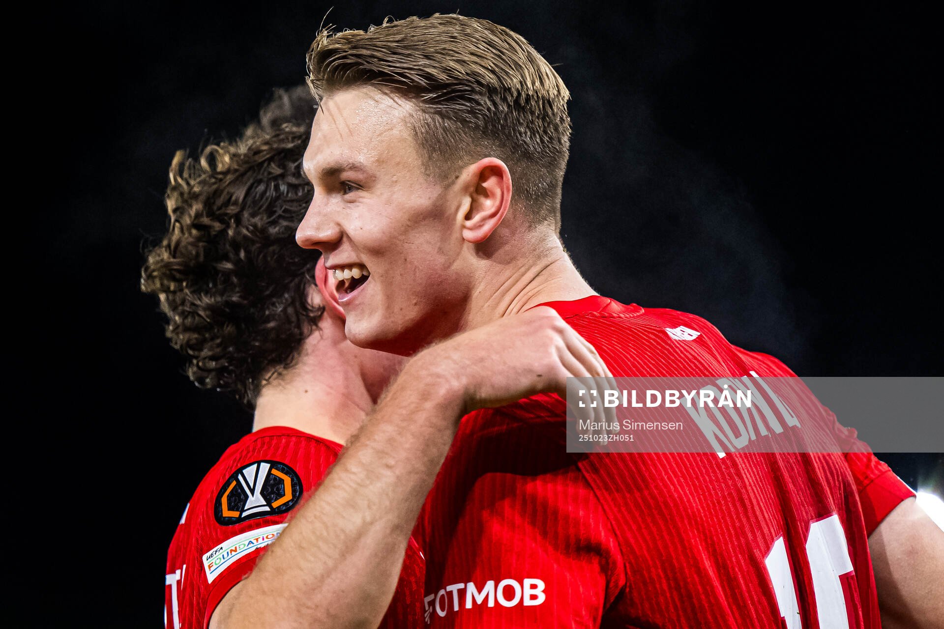 Emil Kornvig of Brann celebrates