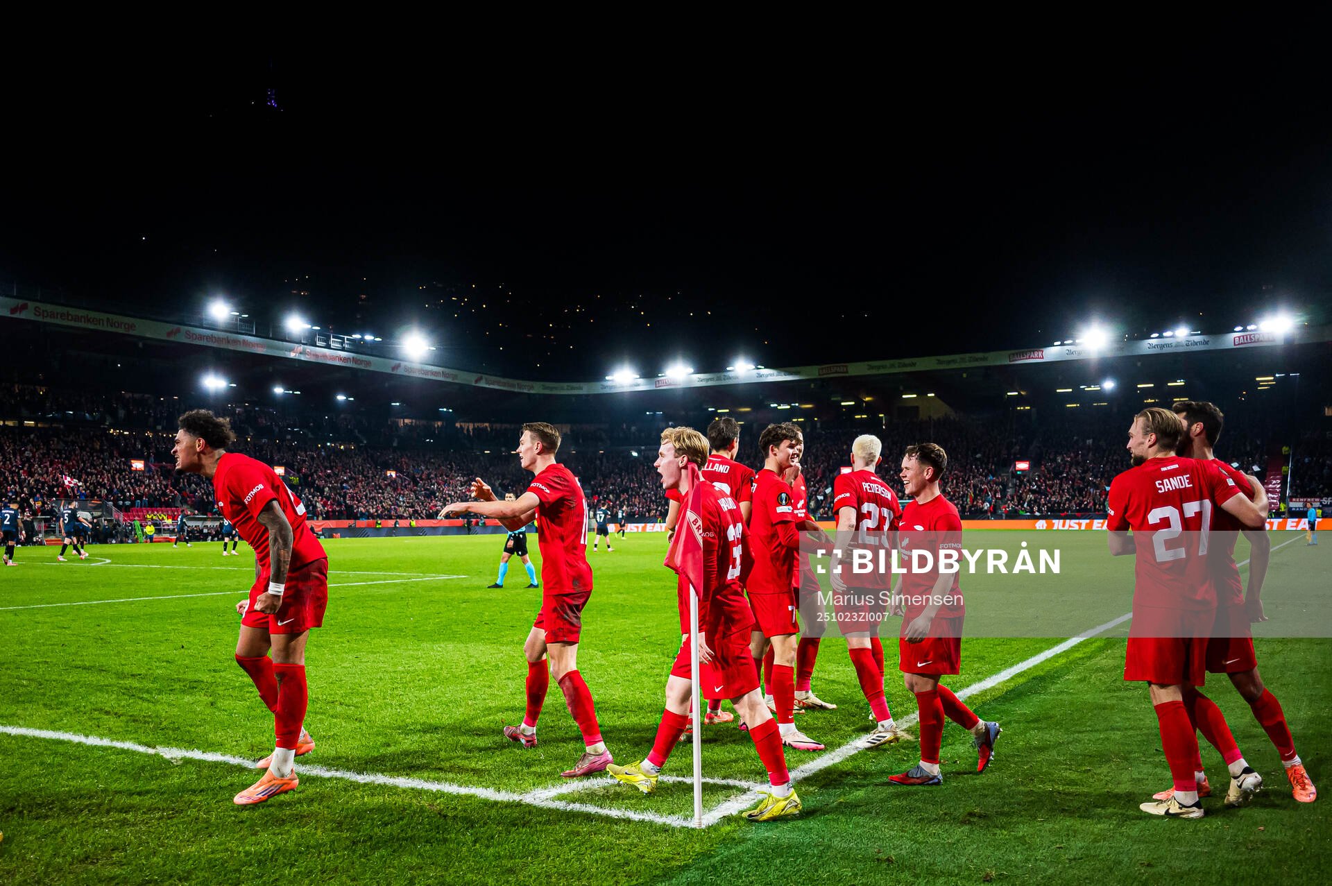 Noah Jean Holm of Brann celebrates
