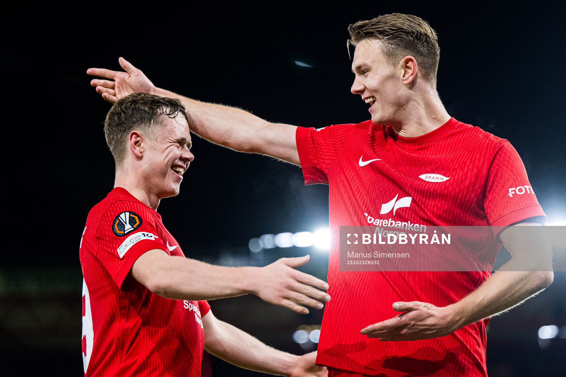 Emil Kornvig of Brann celebrates