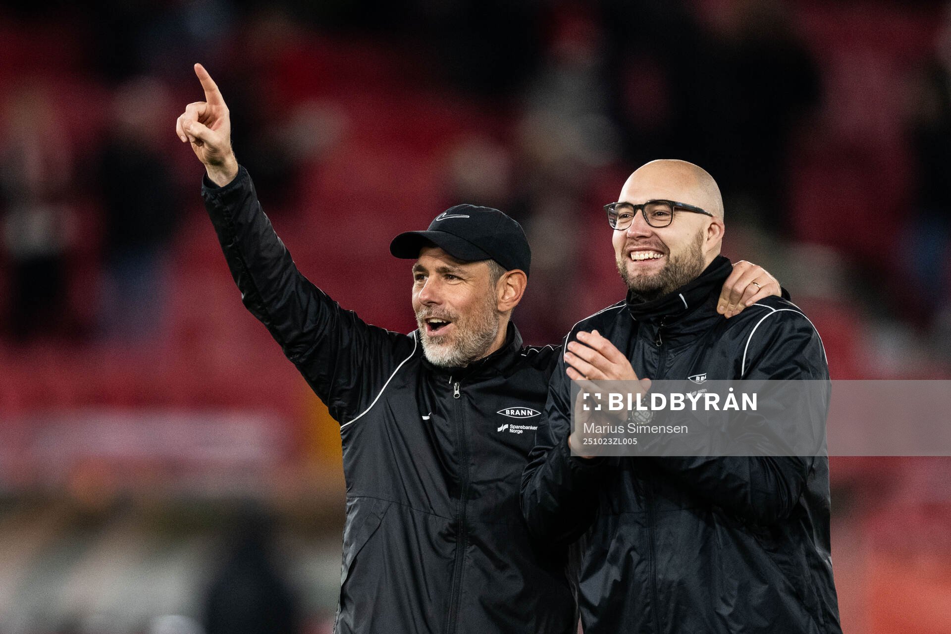 Head coach Freyr Alexandersson of Brann and assistant coach
