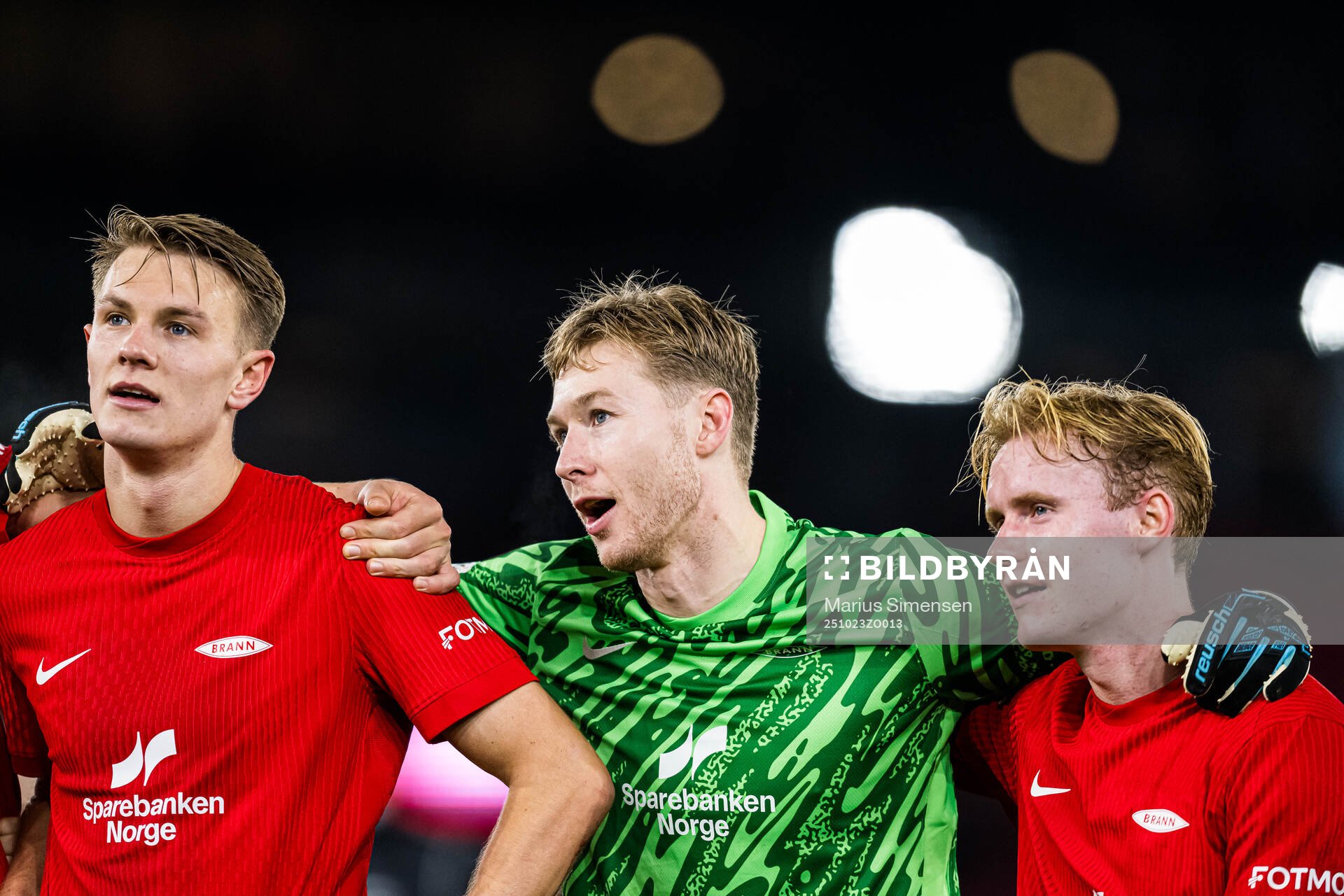 Emil Kornvig, goalkeeper Mathias Dyngeland and Markus
