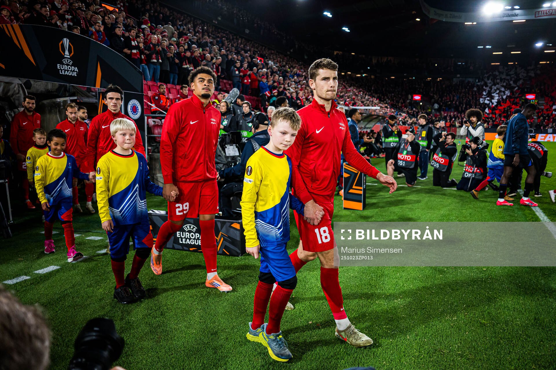 Noah Jean Holm and Jacob Ebsen Sørensen of Brann