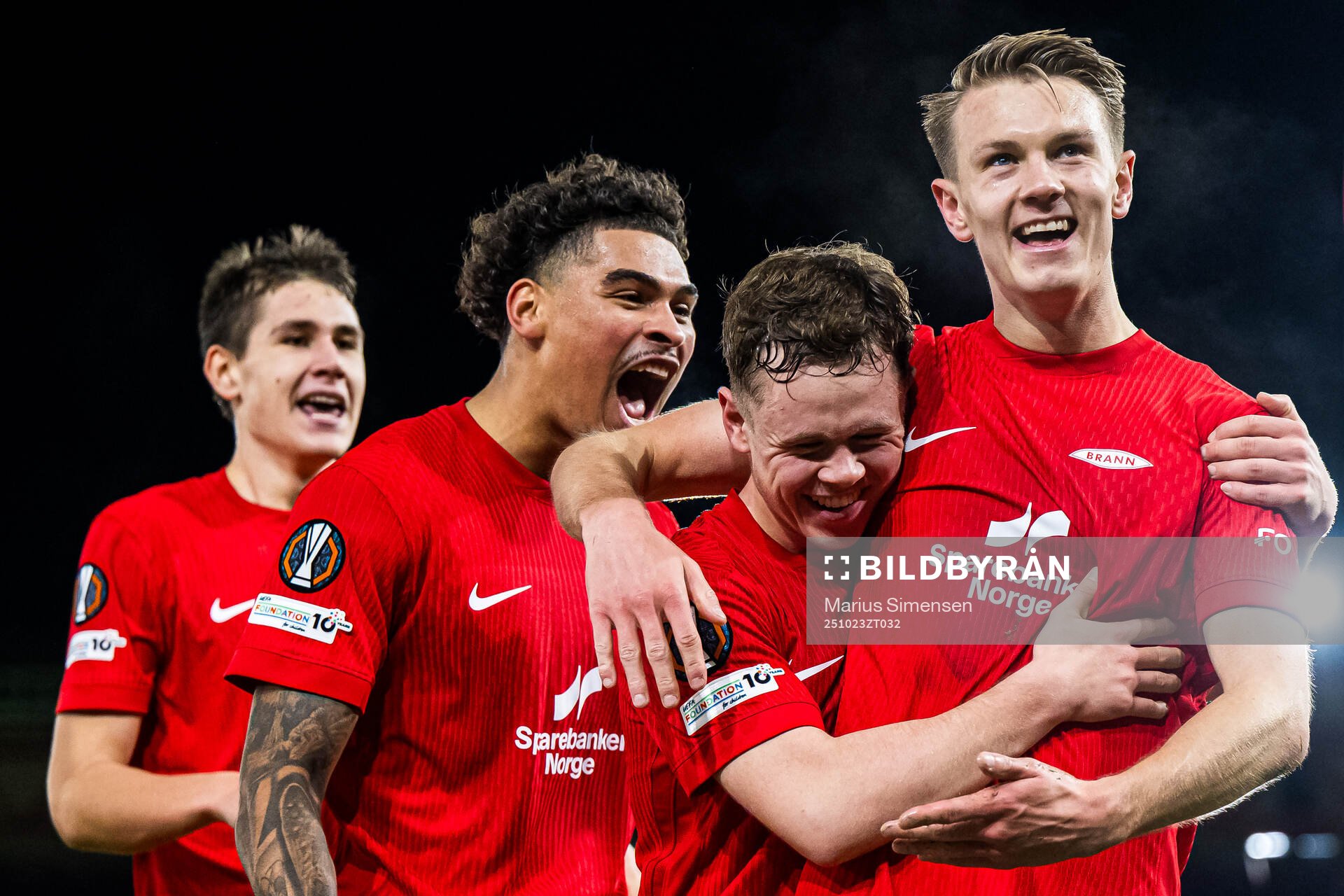 Emil Kornvig of Brann celebrates