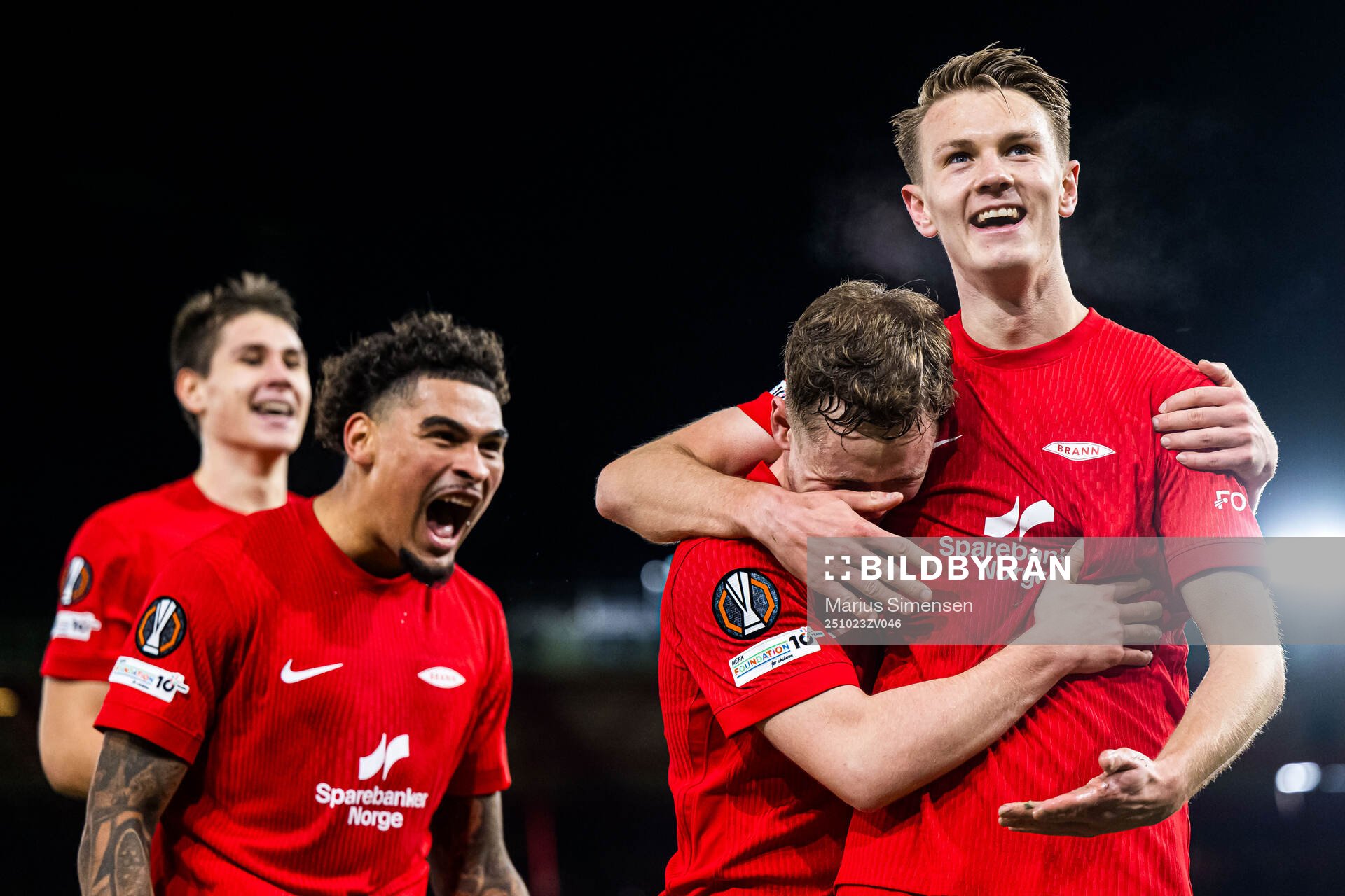 Emil Kornvig of Brann celebrates