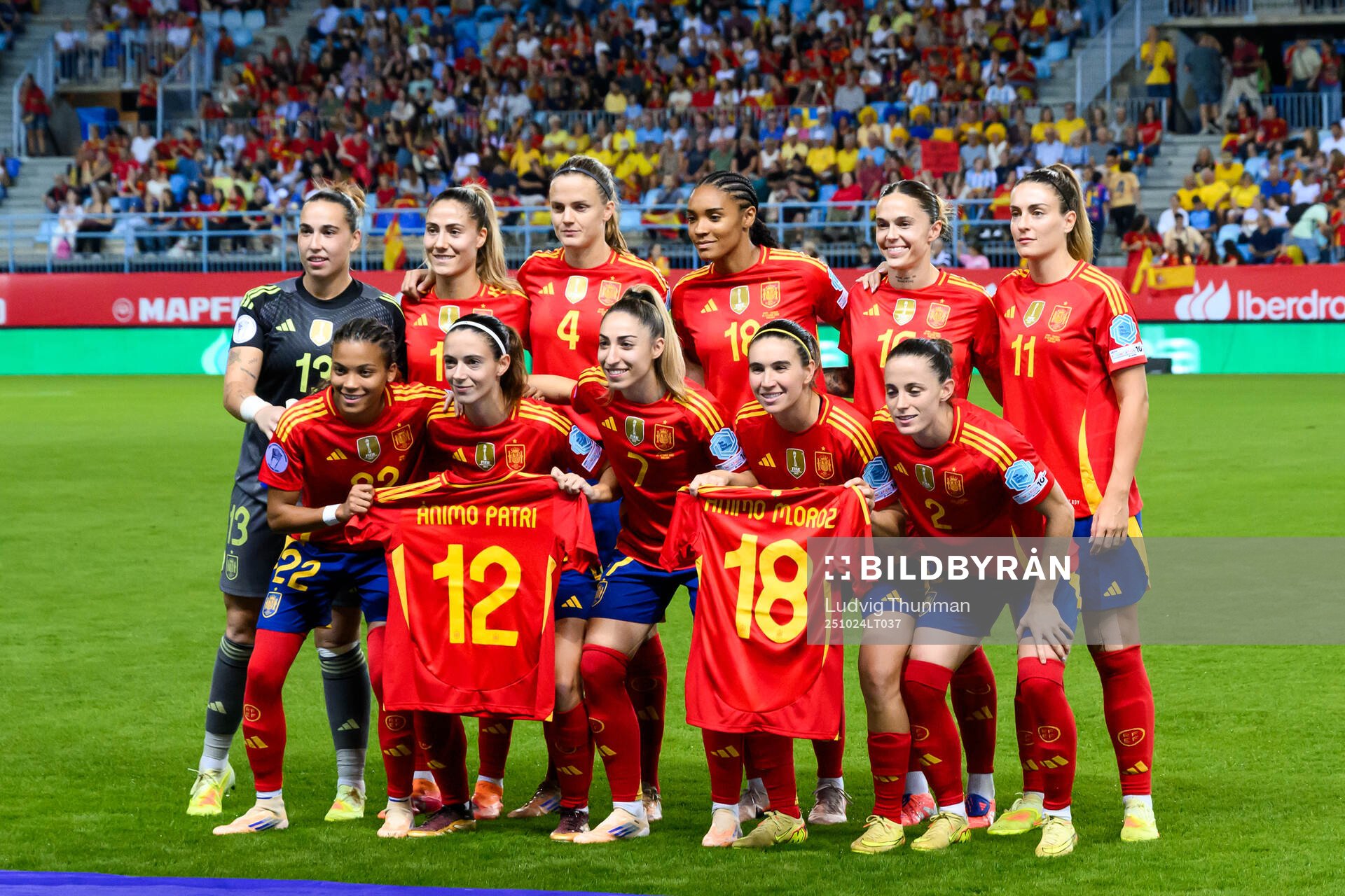 The starting eleven of Spain