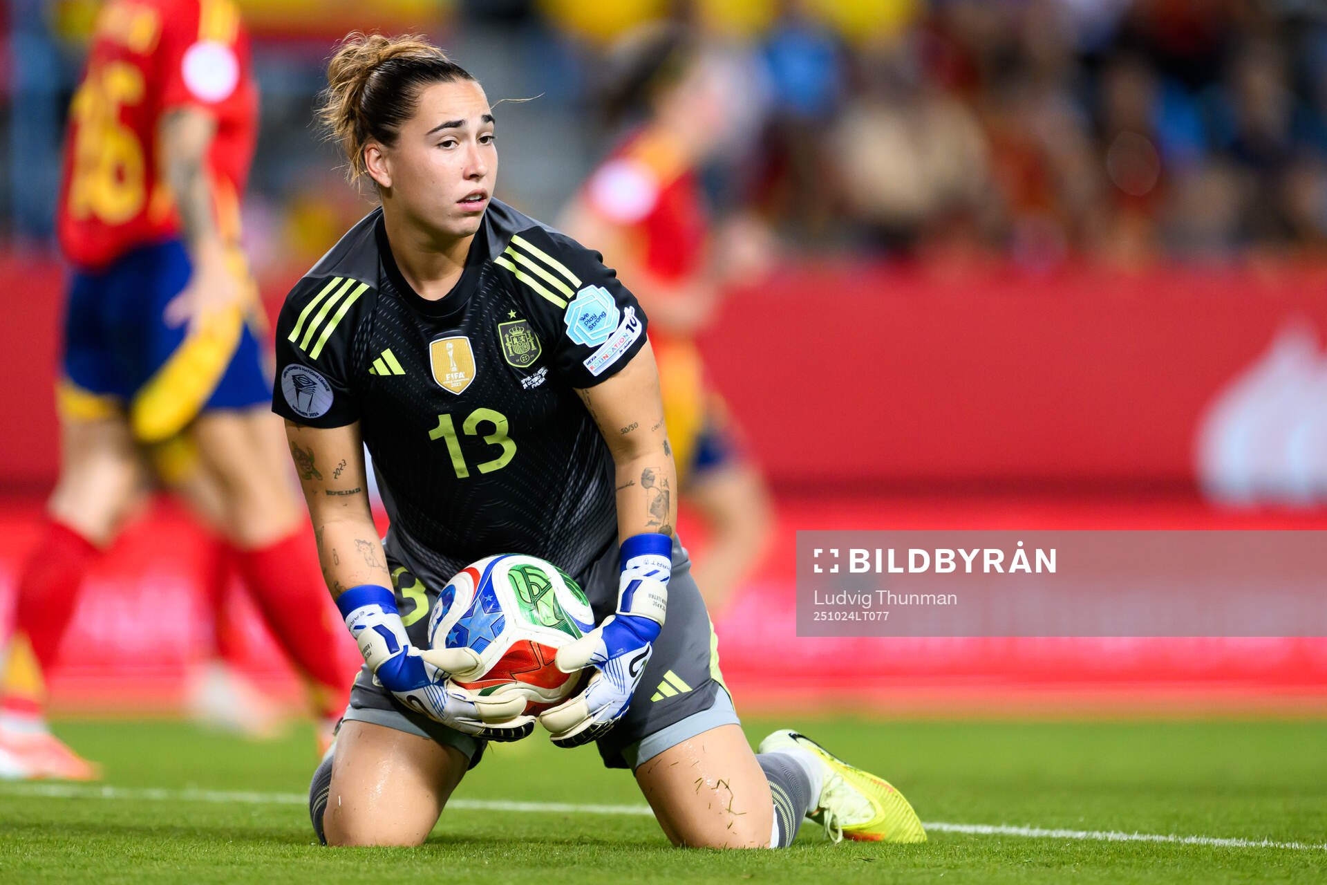 Goalkeeper Catalina Coll of Spain