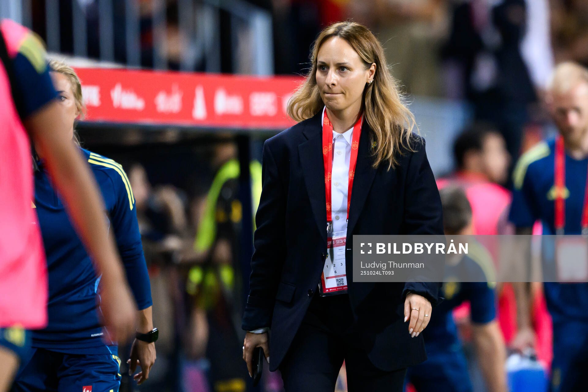 Press officer Lisa Eskils of Sweden