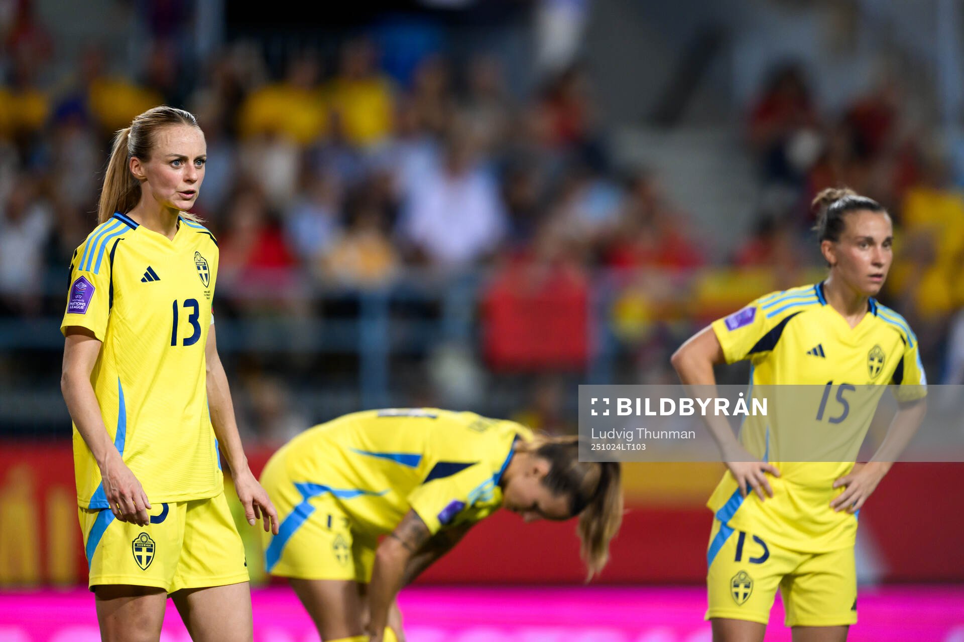 Amanda Ilestedt, Nathalie Björn and Julia Zigiotti Olme of