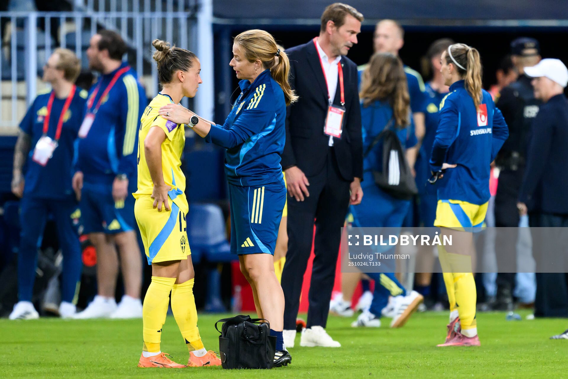 Julia Zigiotti Olme of Sweden looks dejected