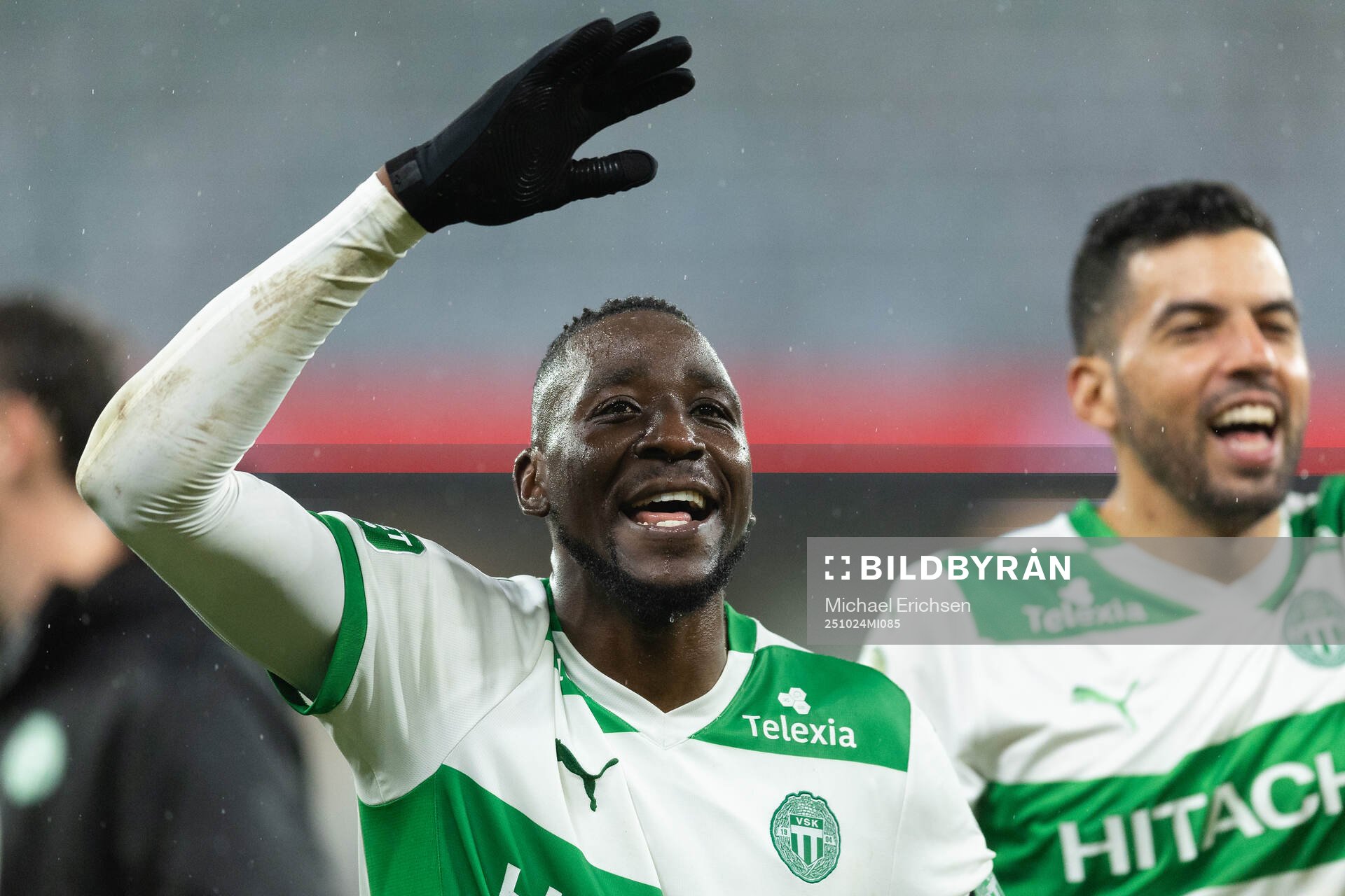 Västerås Frederic Nsabiyumva jublar