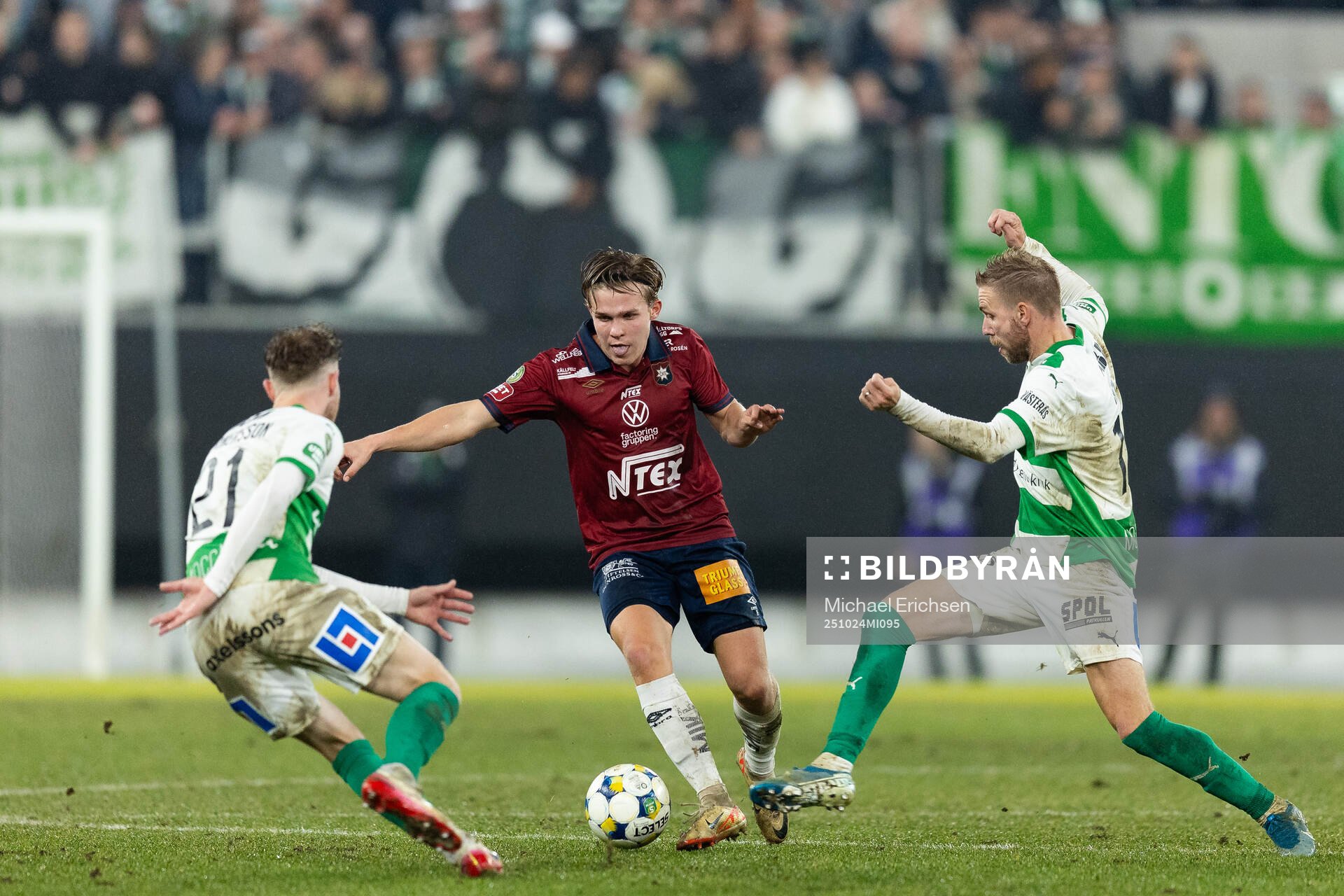 Örgrytes Isak Dahlqvist mot Västerås Victor Wernersson
