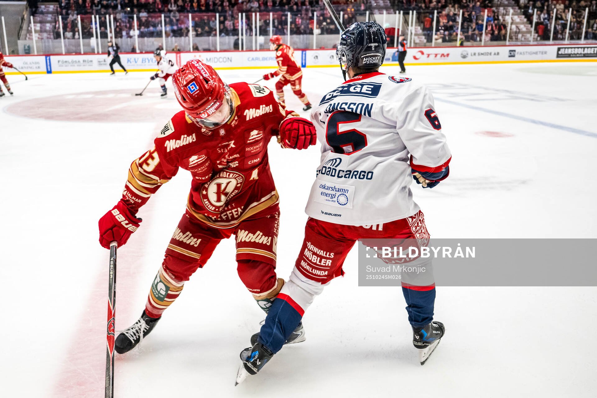 Kalmars Matt Fonteyne och Oskarshamns Isac Jonsson