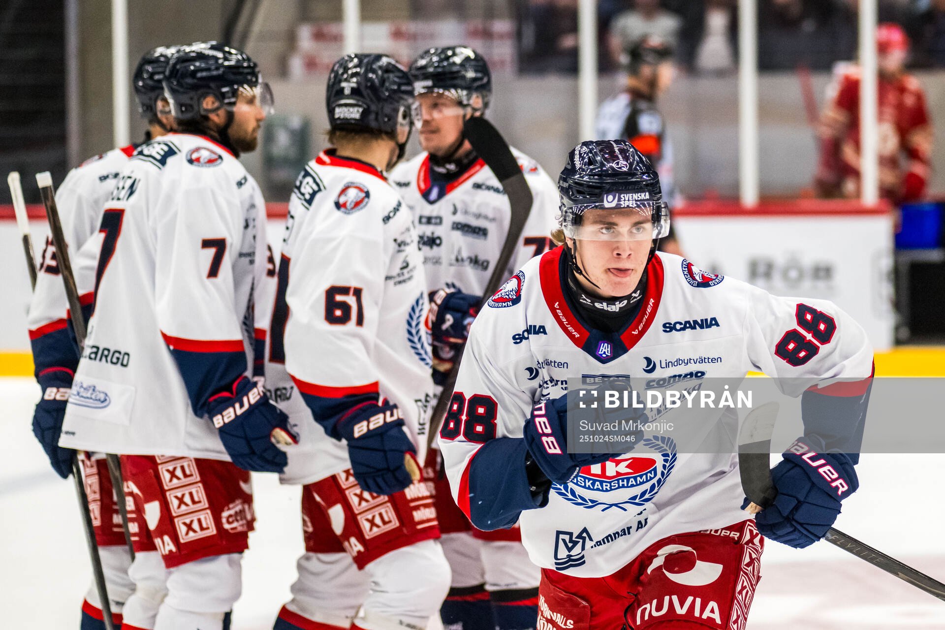 Oskarshamns Herman Träff jublar