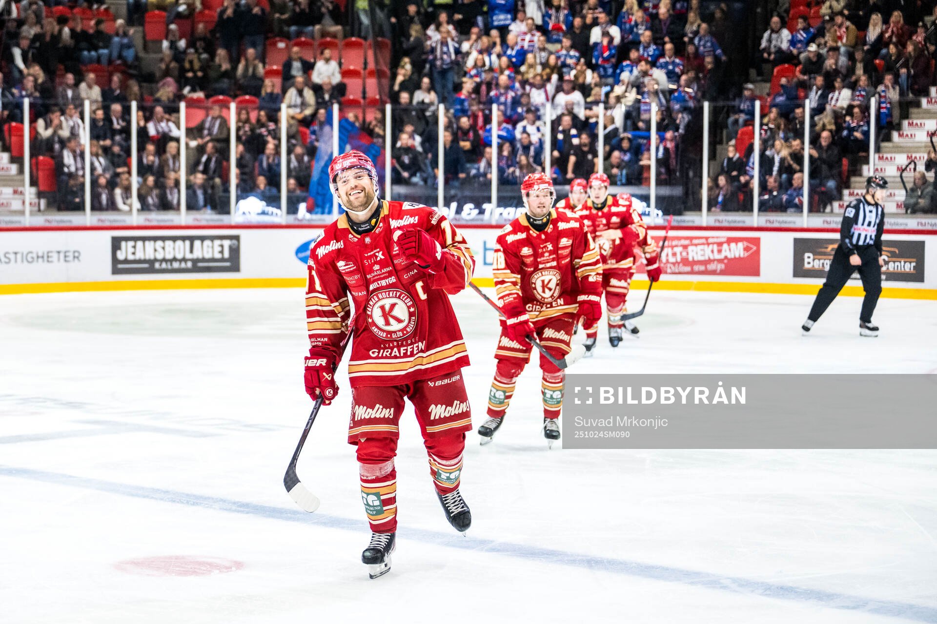 Kalmars Gabriel Olsson jublar