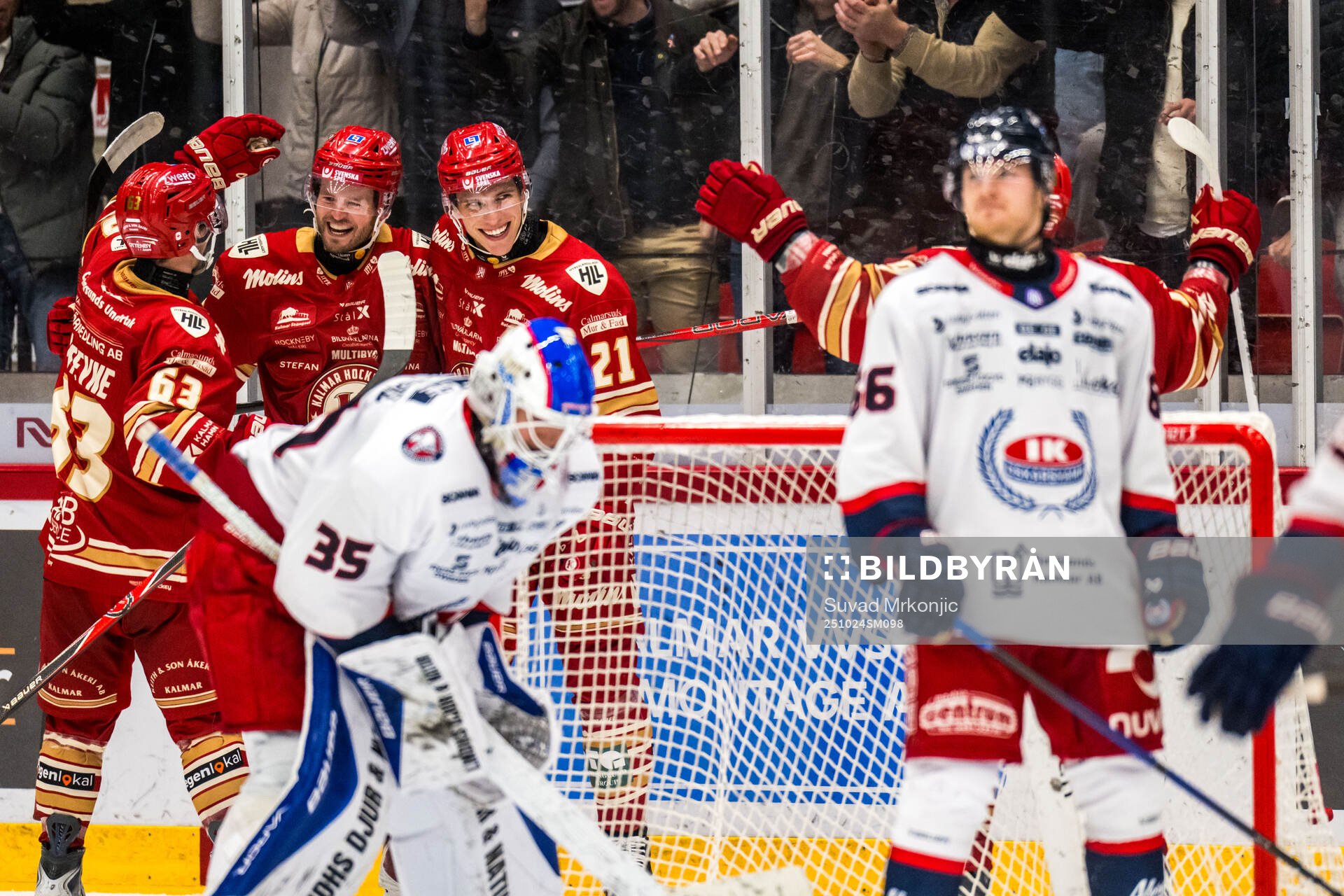 Kalmars Jesper Lindén jublar