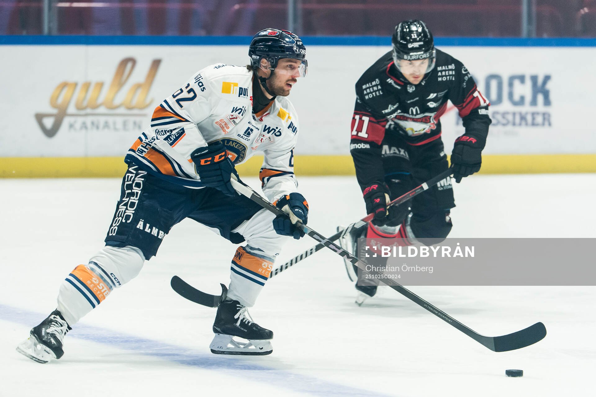 Växjös Manuel Ågren och Malmö Redhawks Sebastian