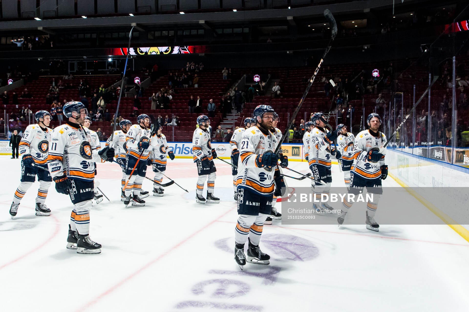 Växjös spelare jublar