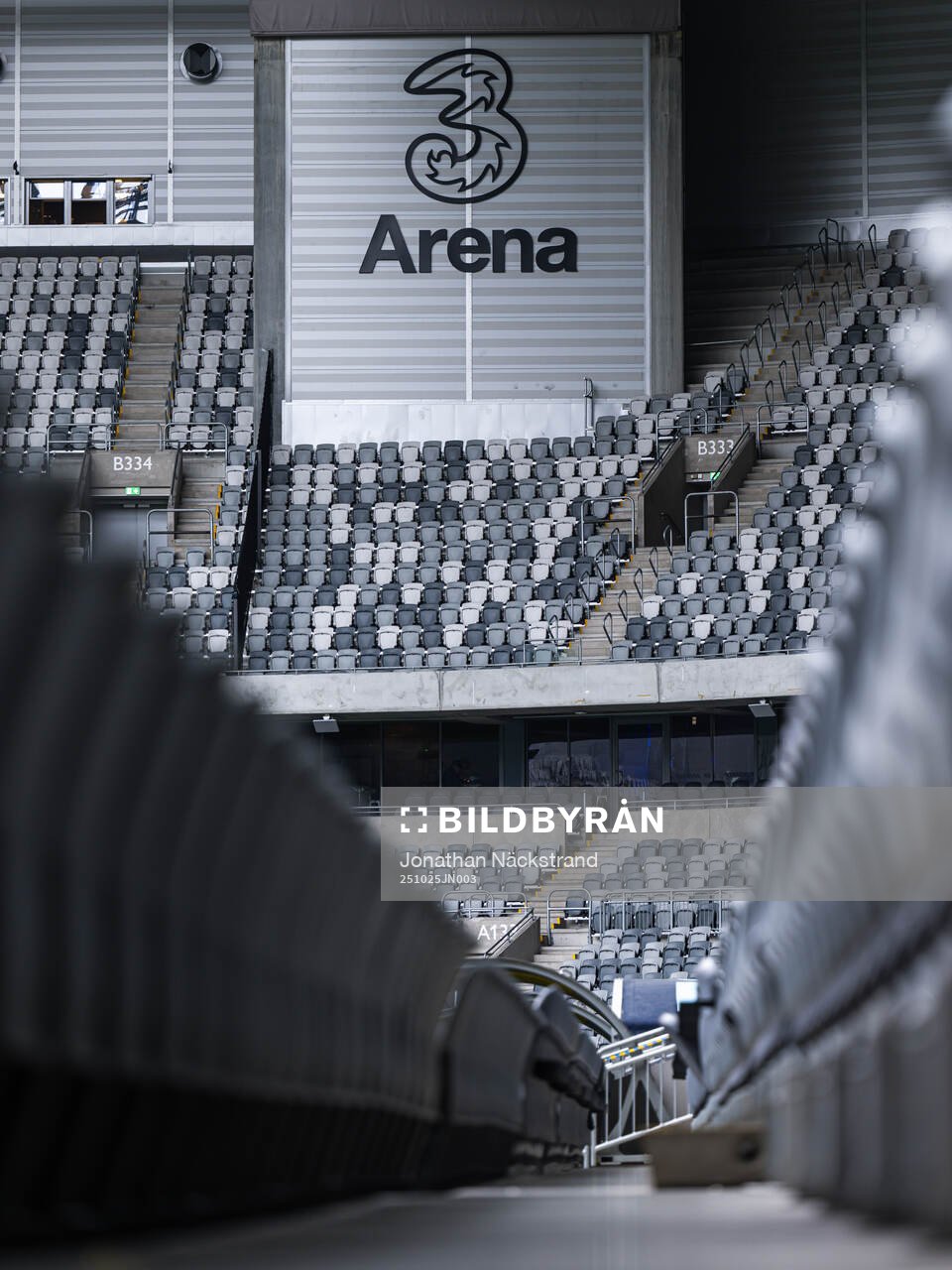 Interiör vy av 3 Arena