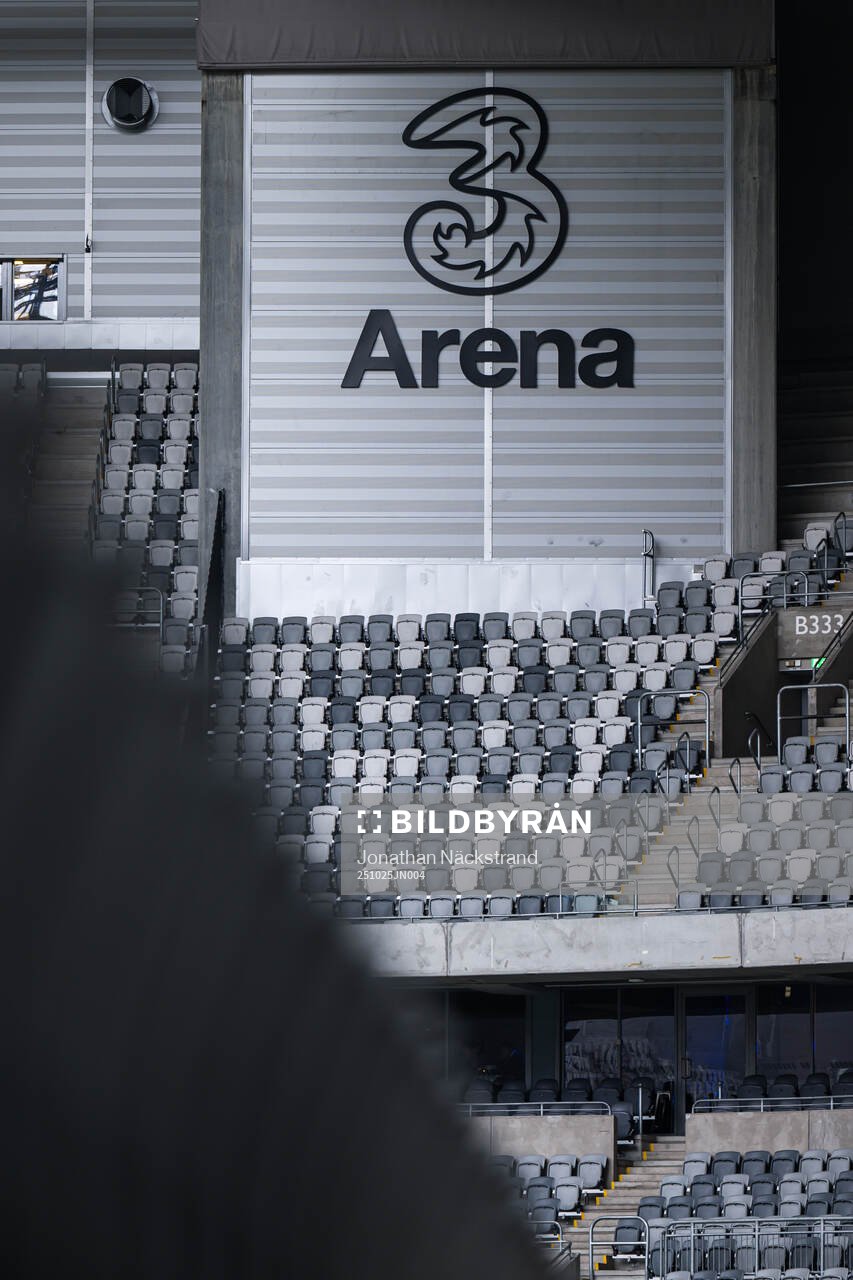 Interiör vy av 3 Arena