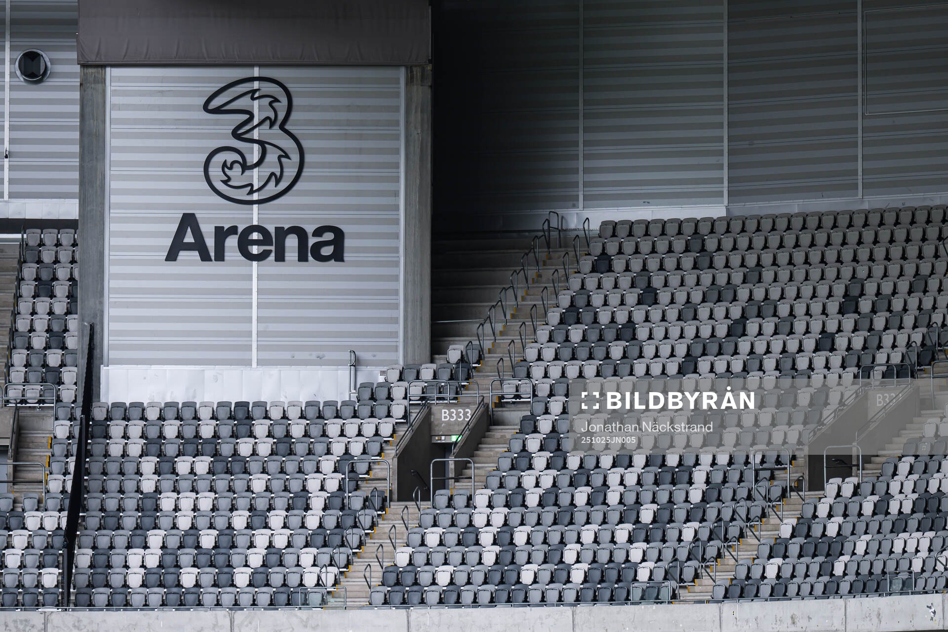Interiör vy av 3 Arena