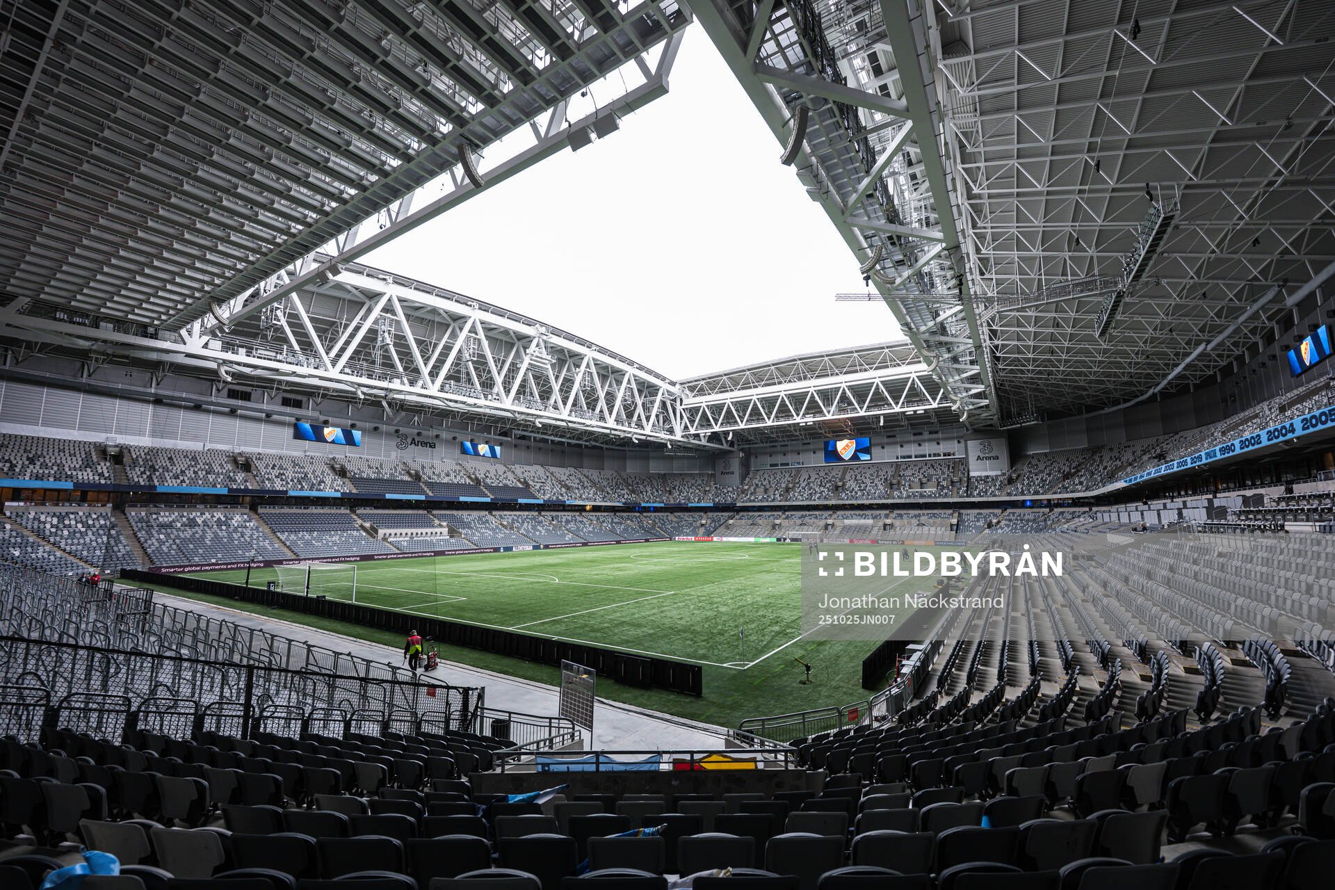 Interiör vy av 3 Arena