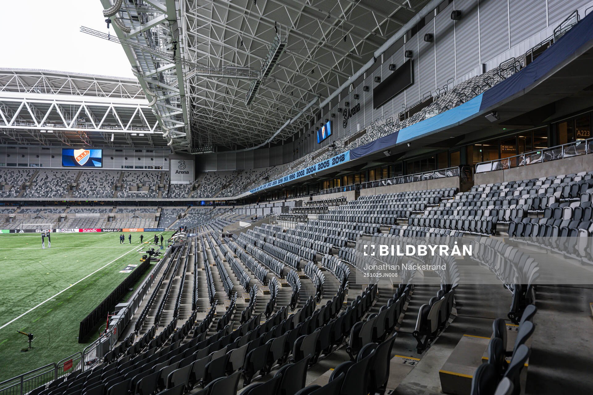 Interiör vy av 3 Arena