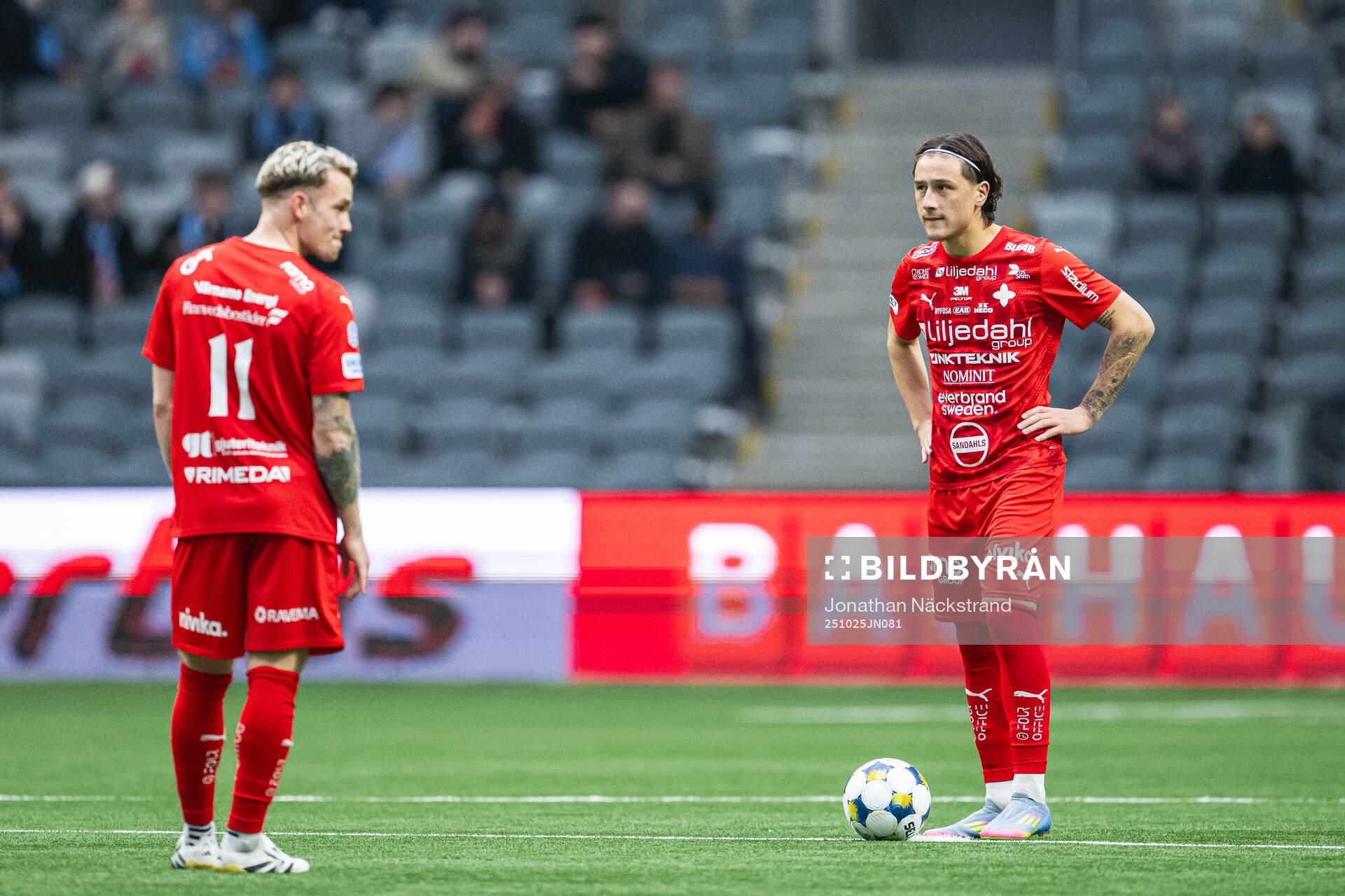 Värnamos Kent-Are Antonsen och Kai Meriluoto deppar