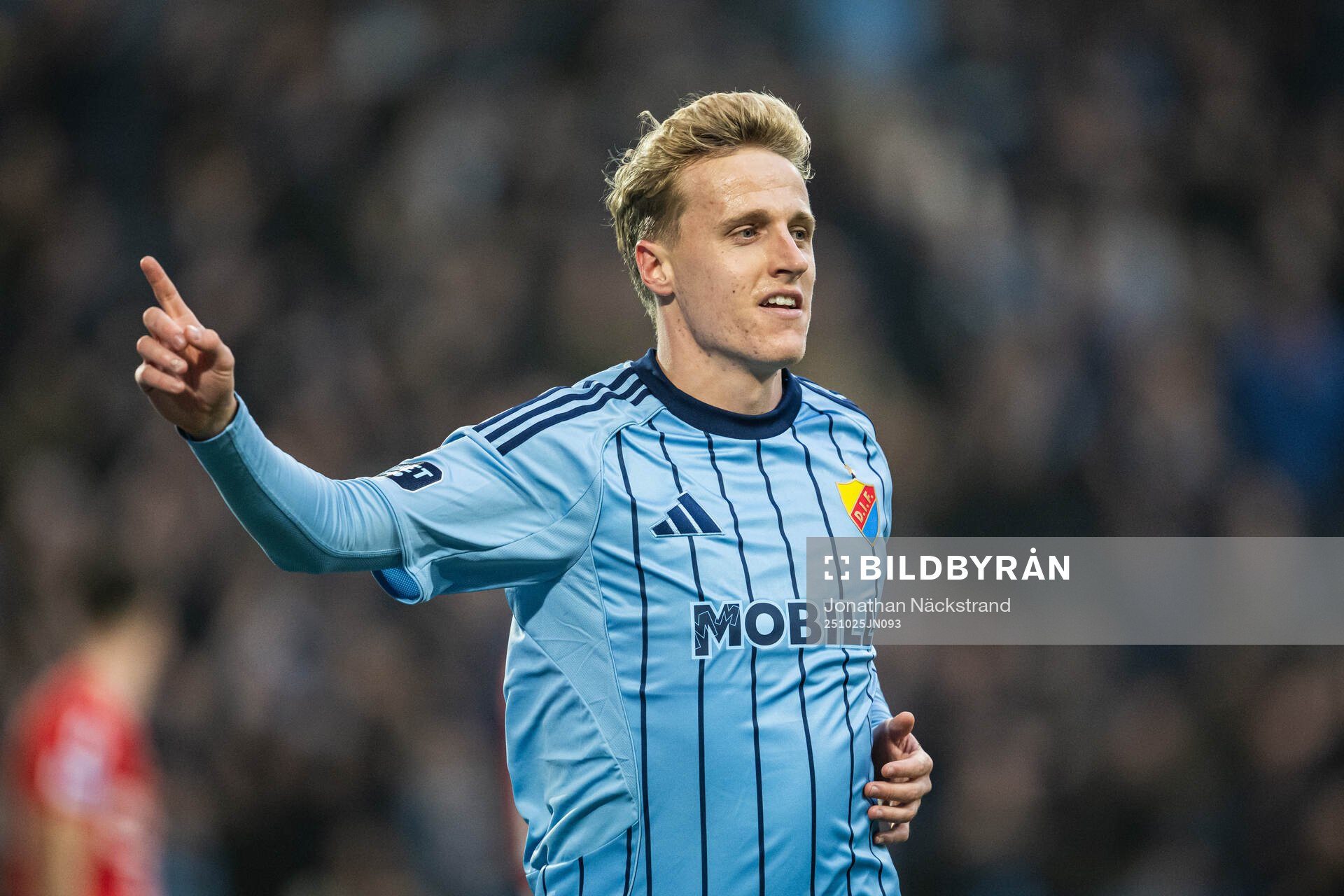 Djurgårdens Jeppe Møldrup Okkels jublar