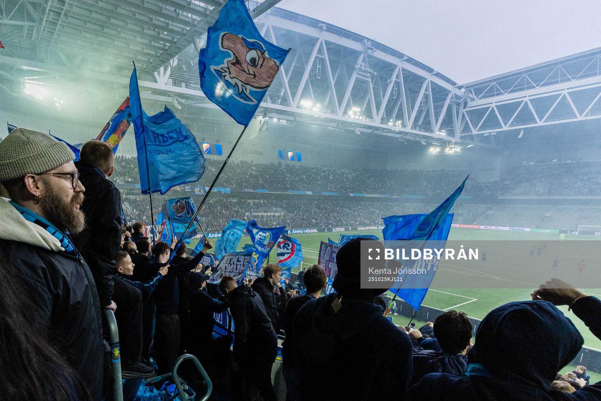 3Arena med Djurgårdens supportrar