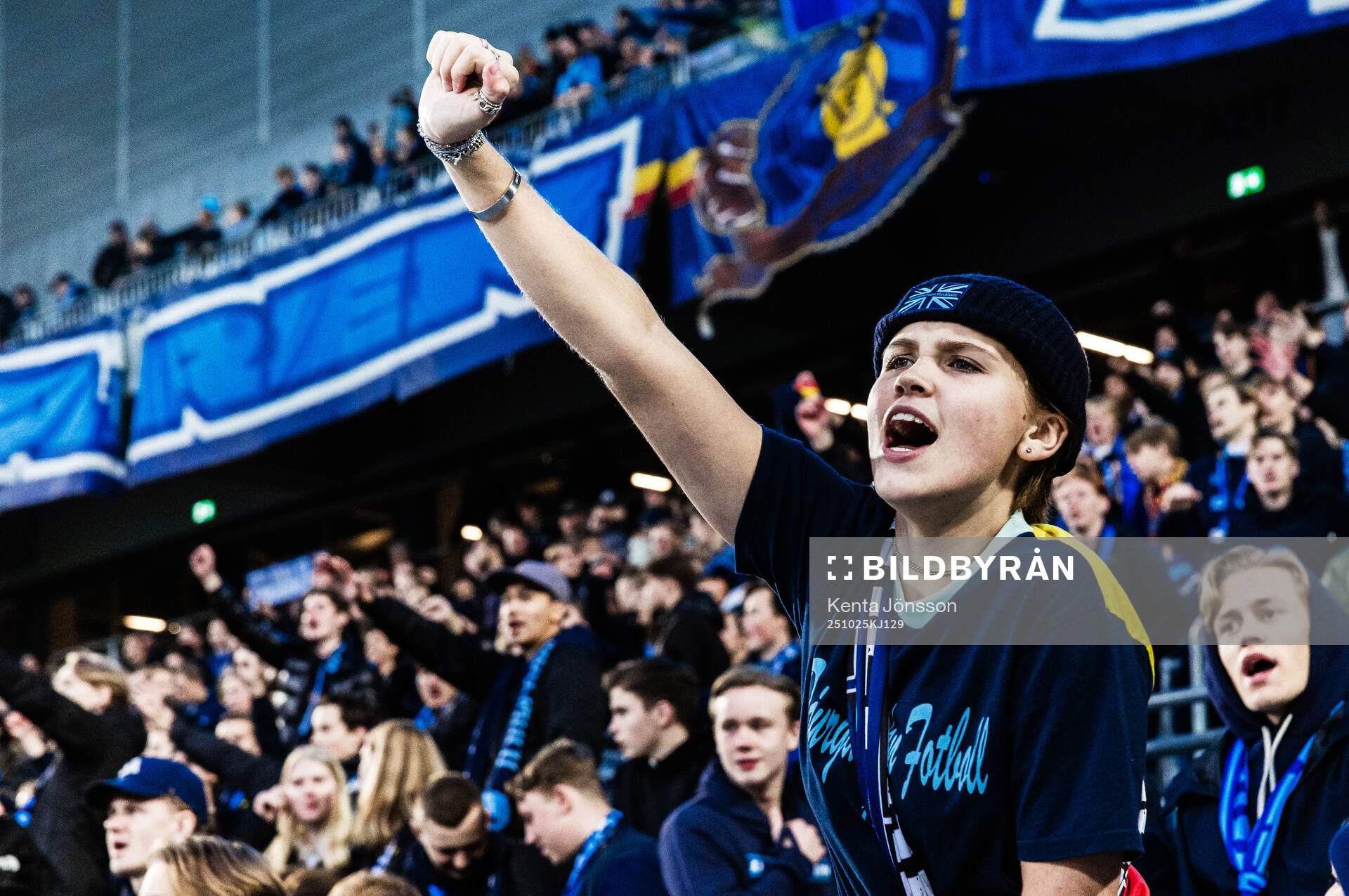 Djurgårdens supportrar jublar