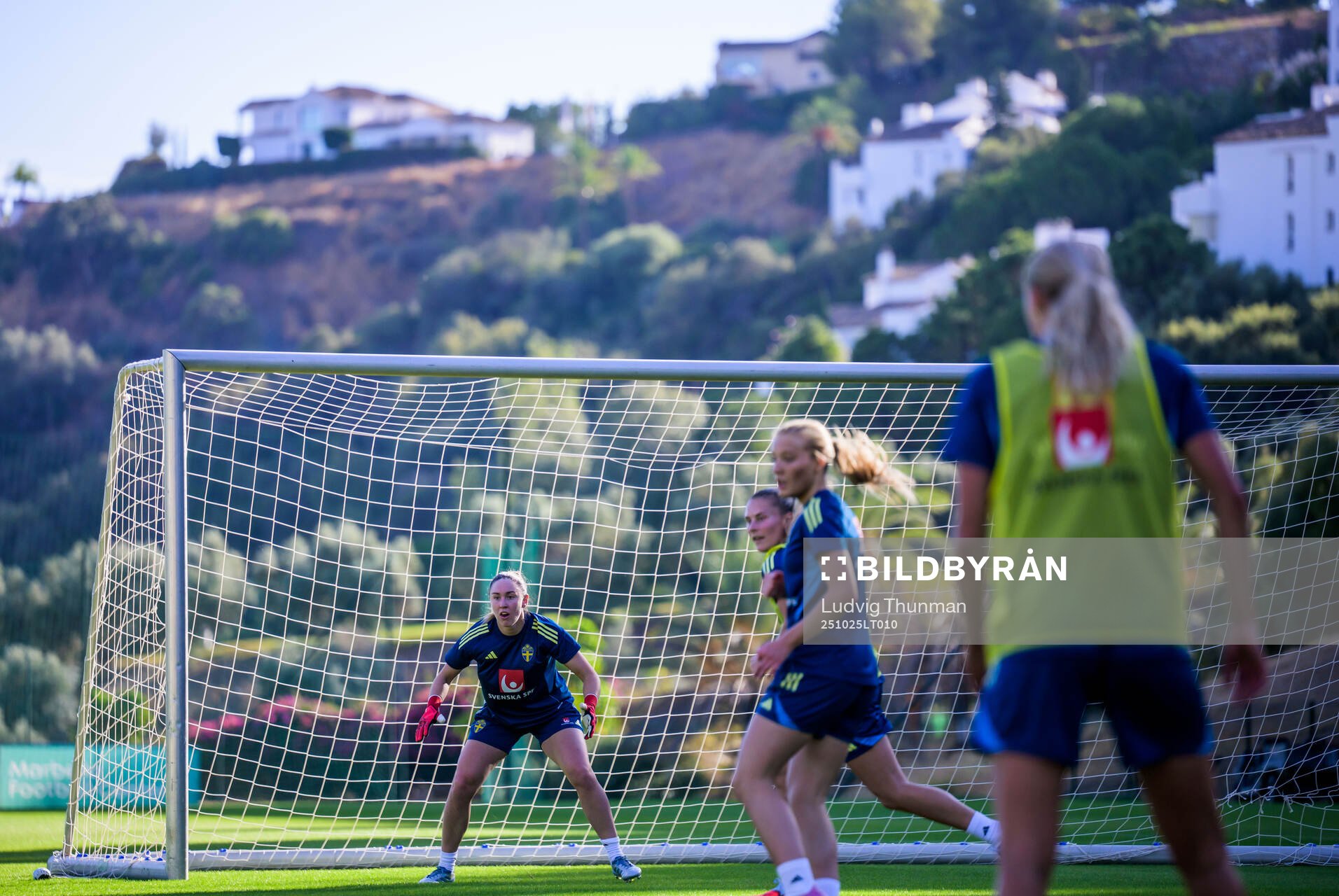 Goalkeeper Moa Öhman of the Swedish women's national