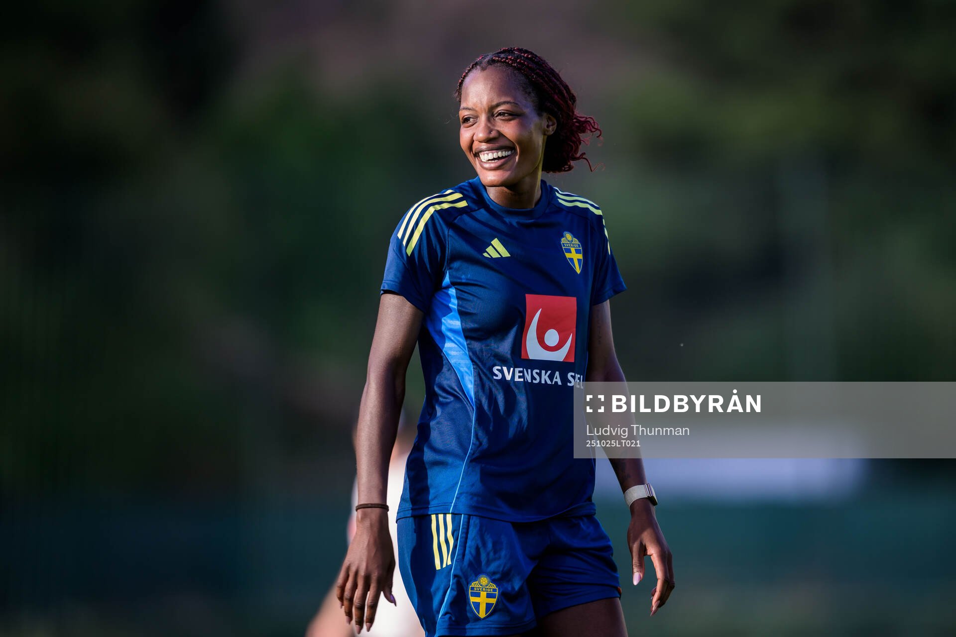 Evelyn Ijeh of the Swedish women's national football team