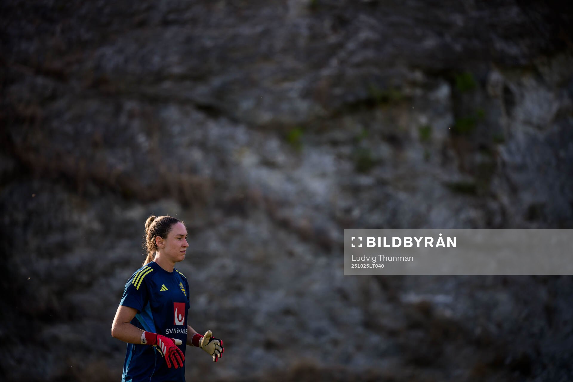 Goalkeeper Moa Öhman of the Swedish women's national